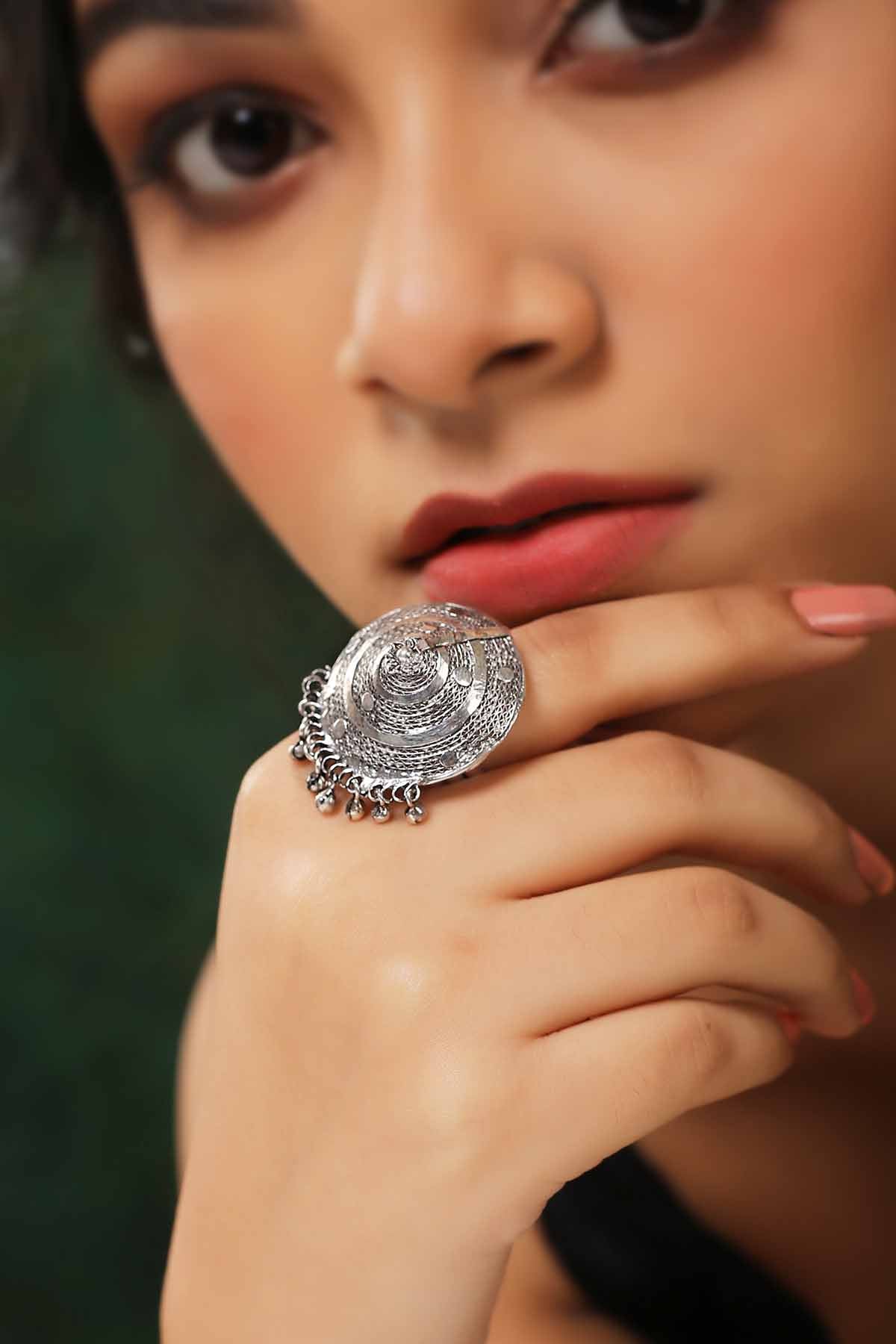 Buy Filigree Tassel Ring Online