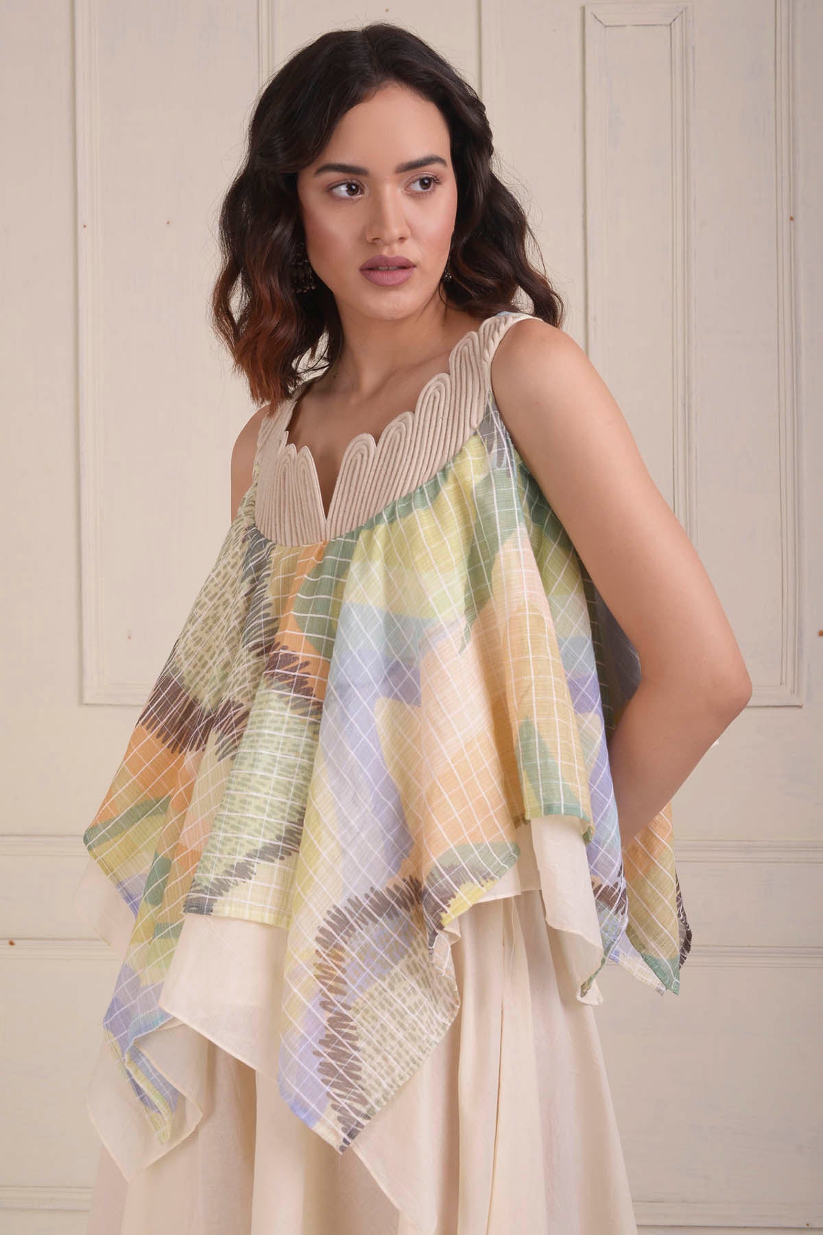 Flared Printed Top & Sharara Set