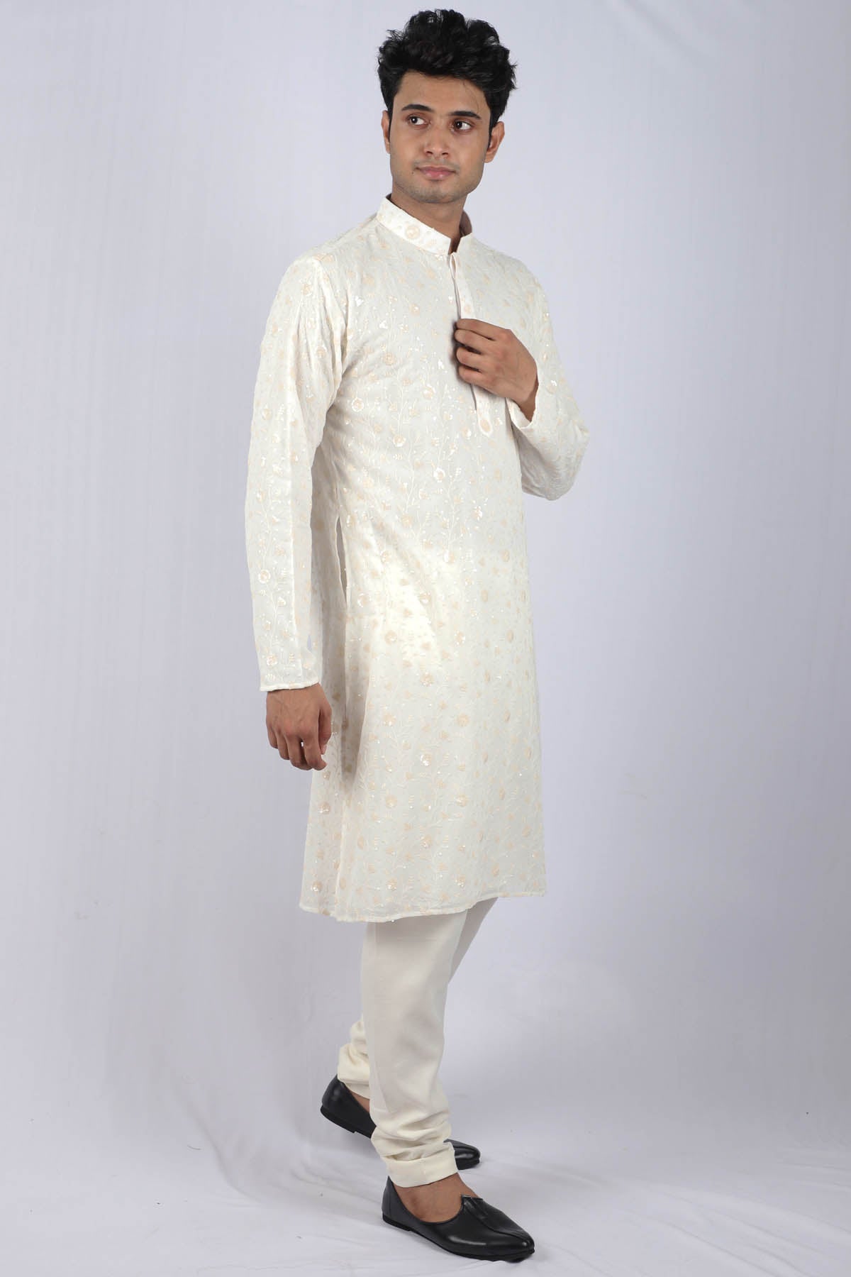 Floral Embellished Kurta Set