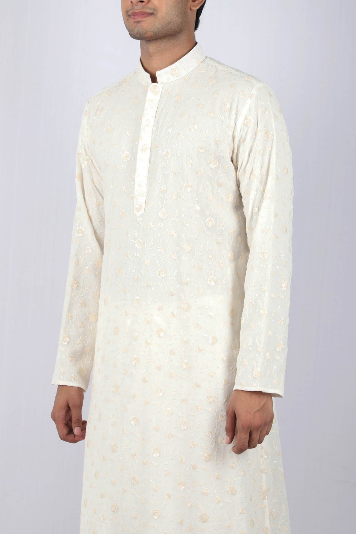 Floral Embellished Kurta Set