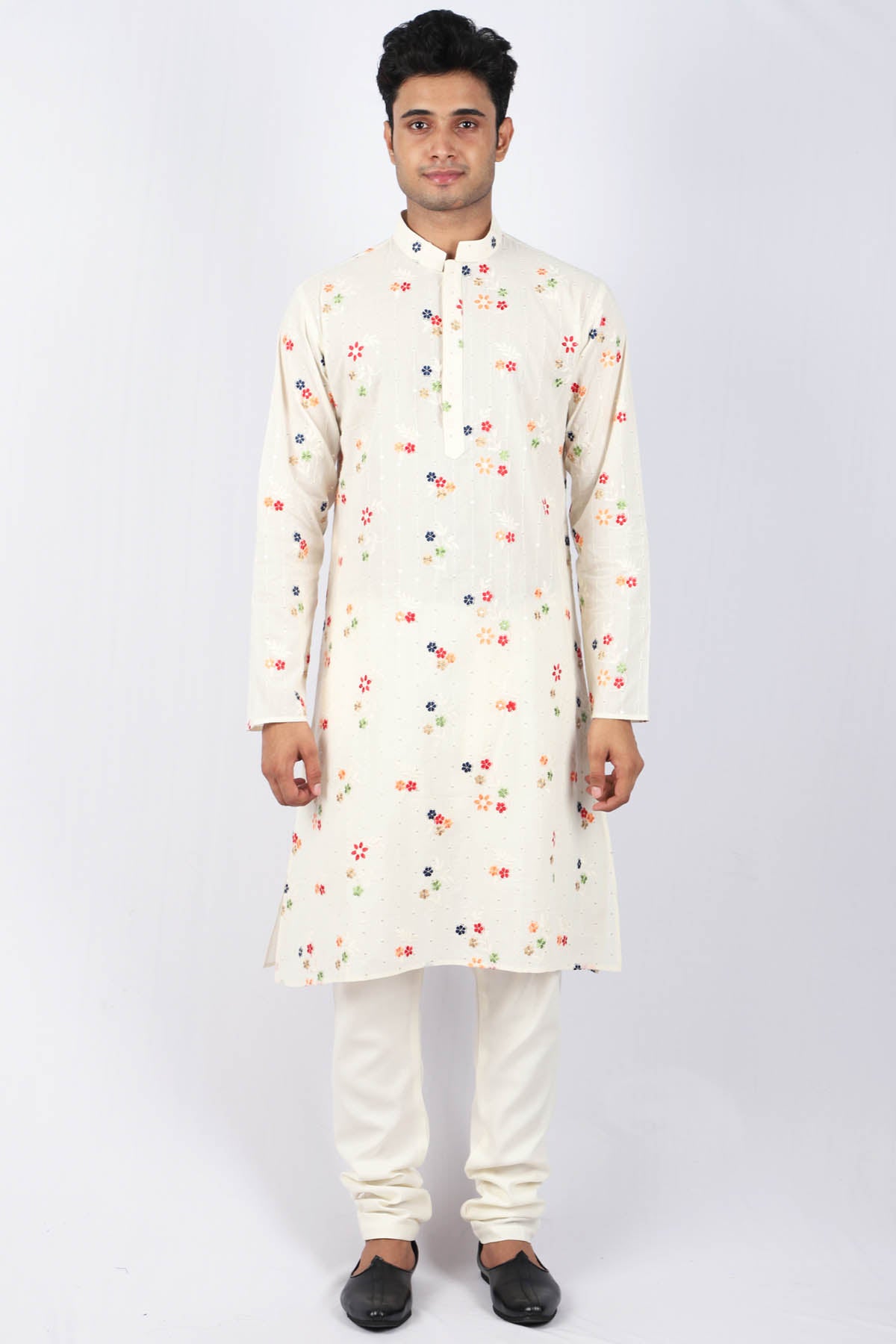 Floral Embroidery Kurta Set