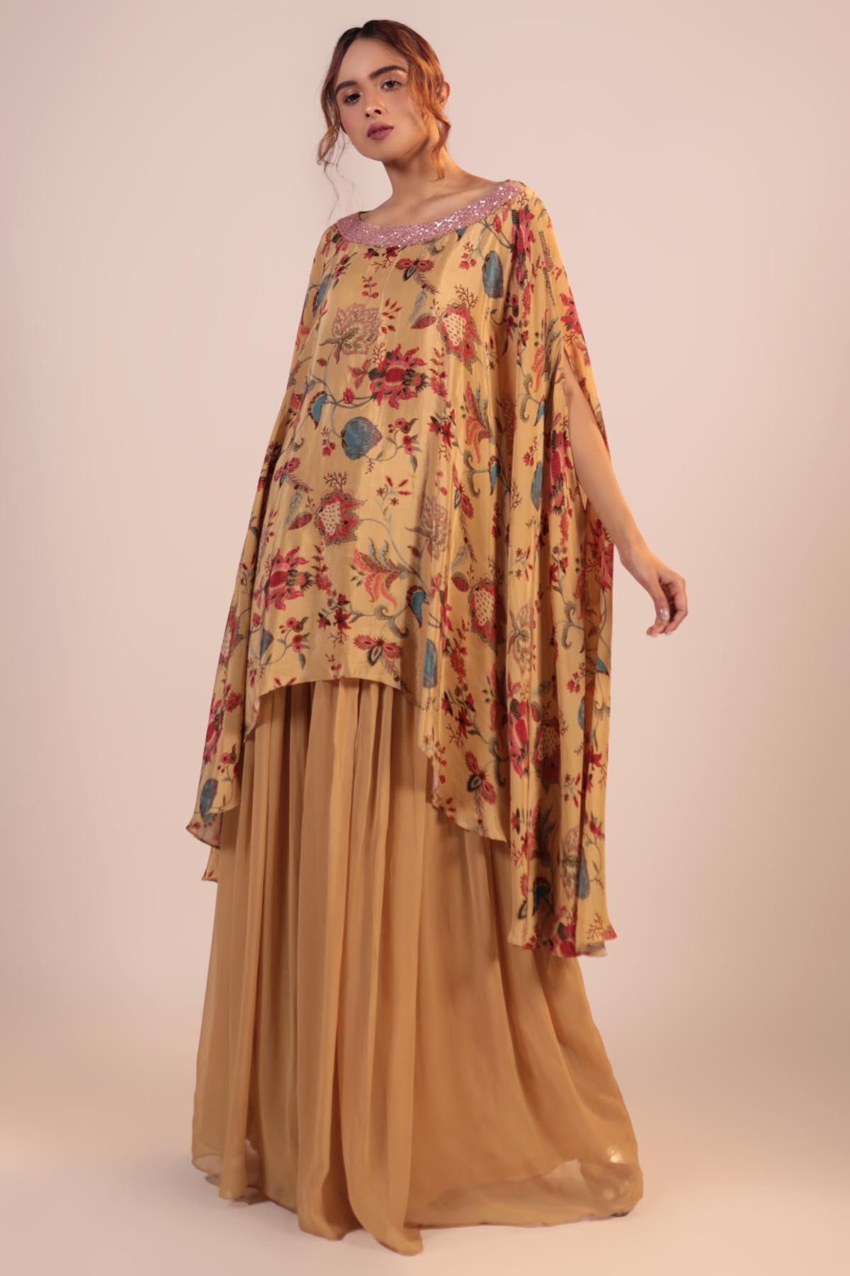 Floral Kaftan & Pant Set