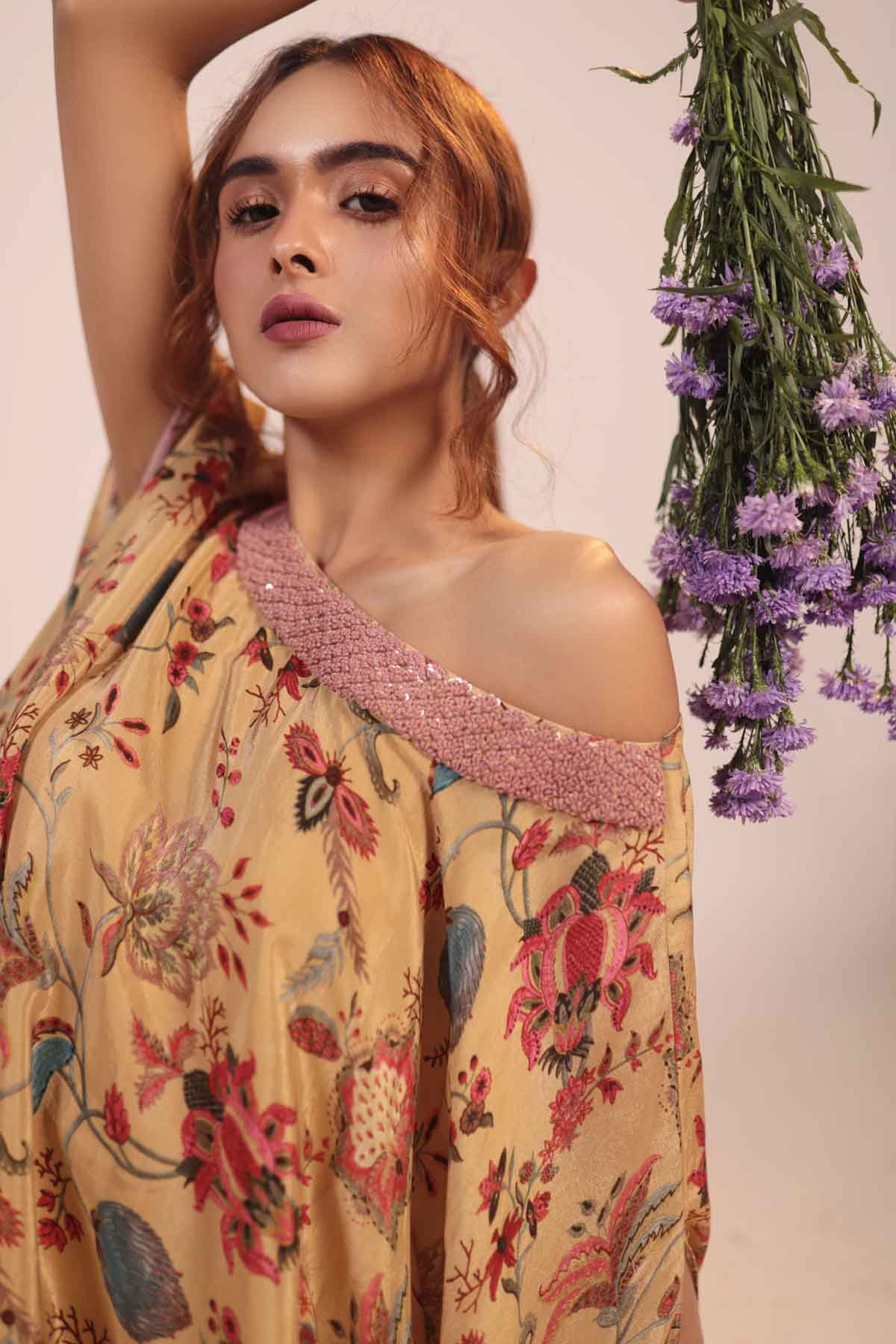 Floral Kaftan & Pant Set