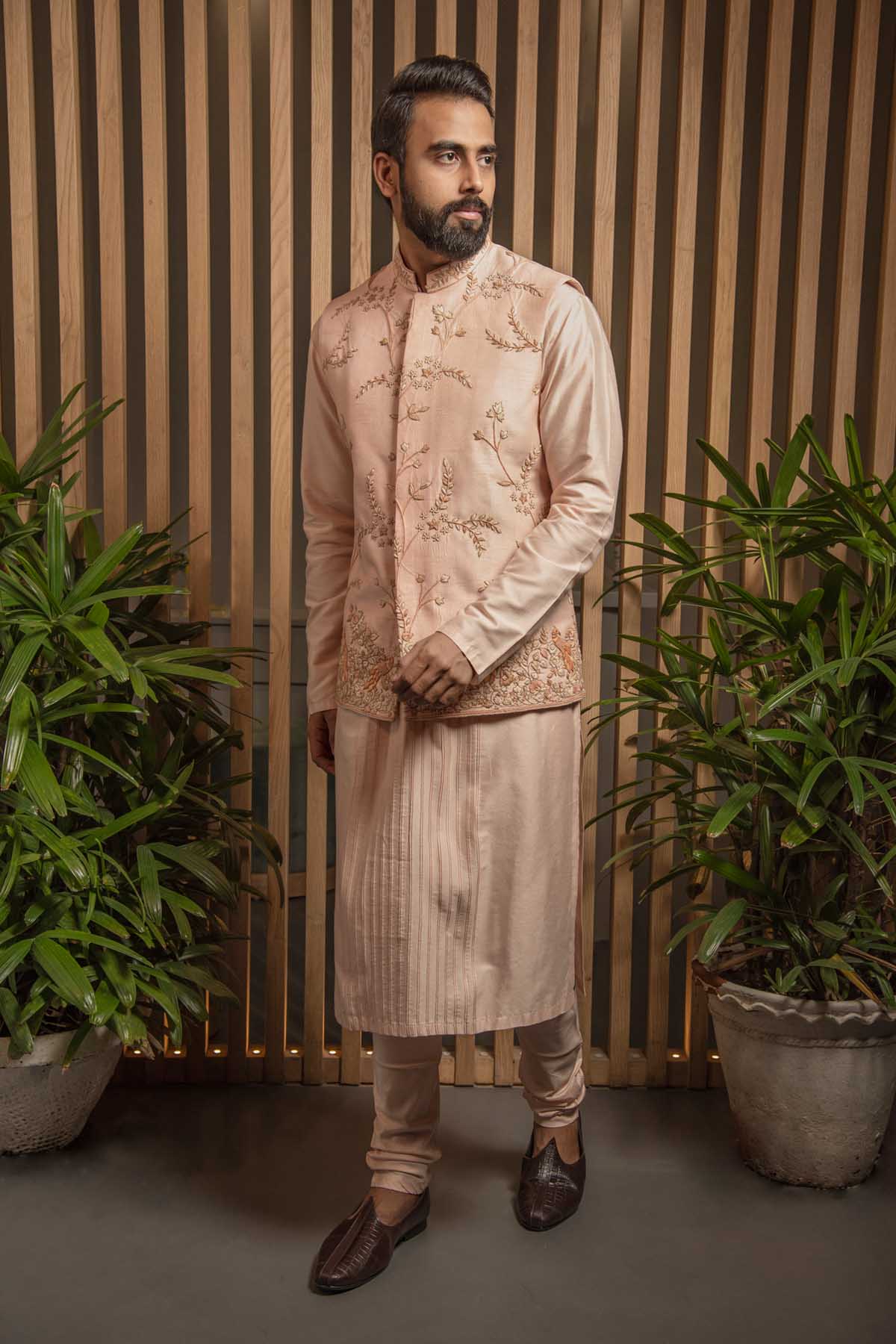 Buy Floral Motif Bandi Kurta Set Online