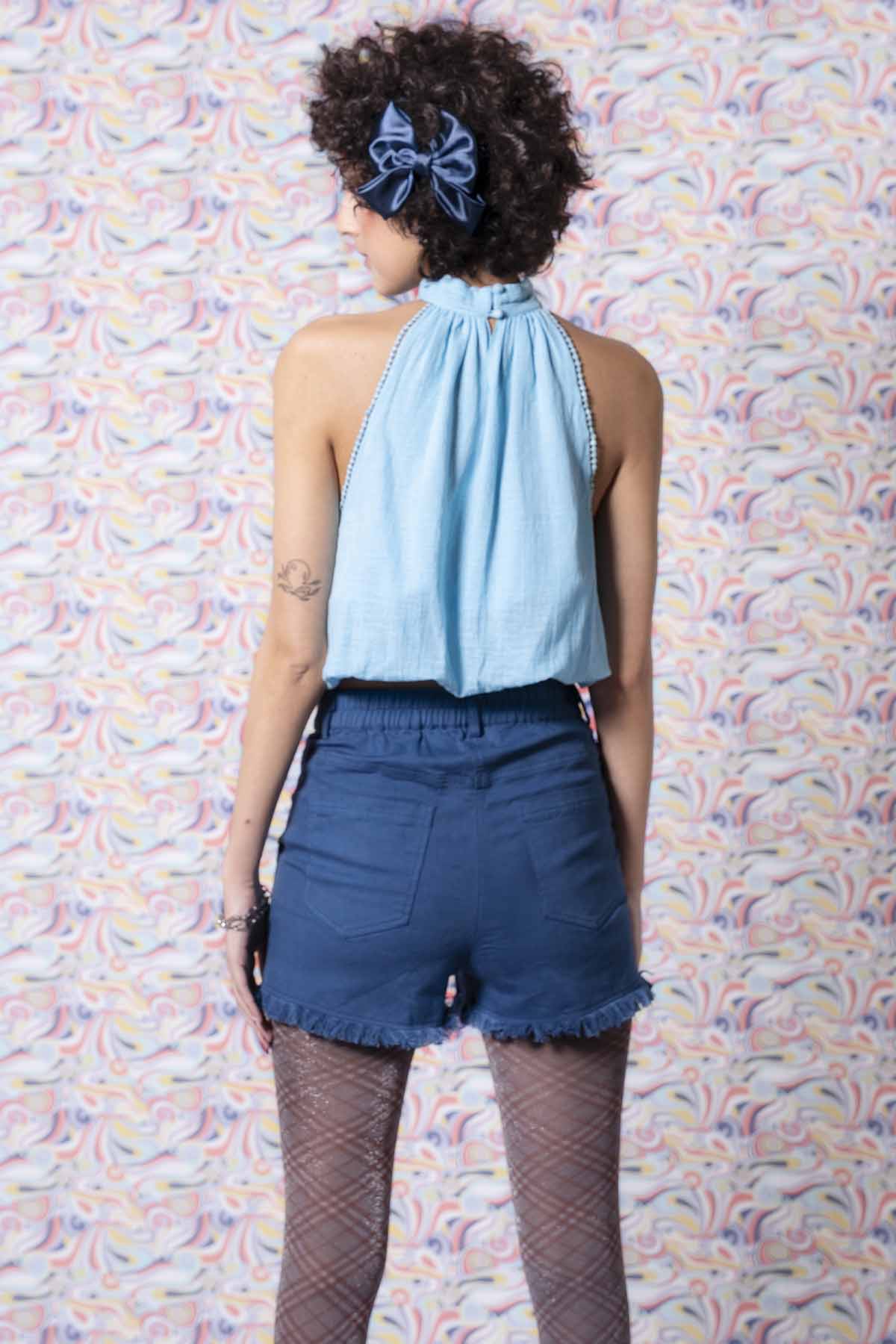 Fringe Detailed Cotton Shorts