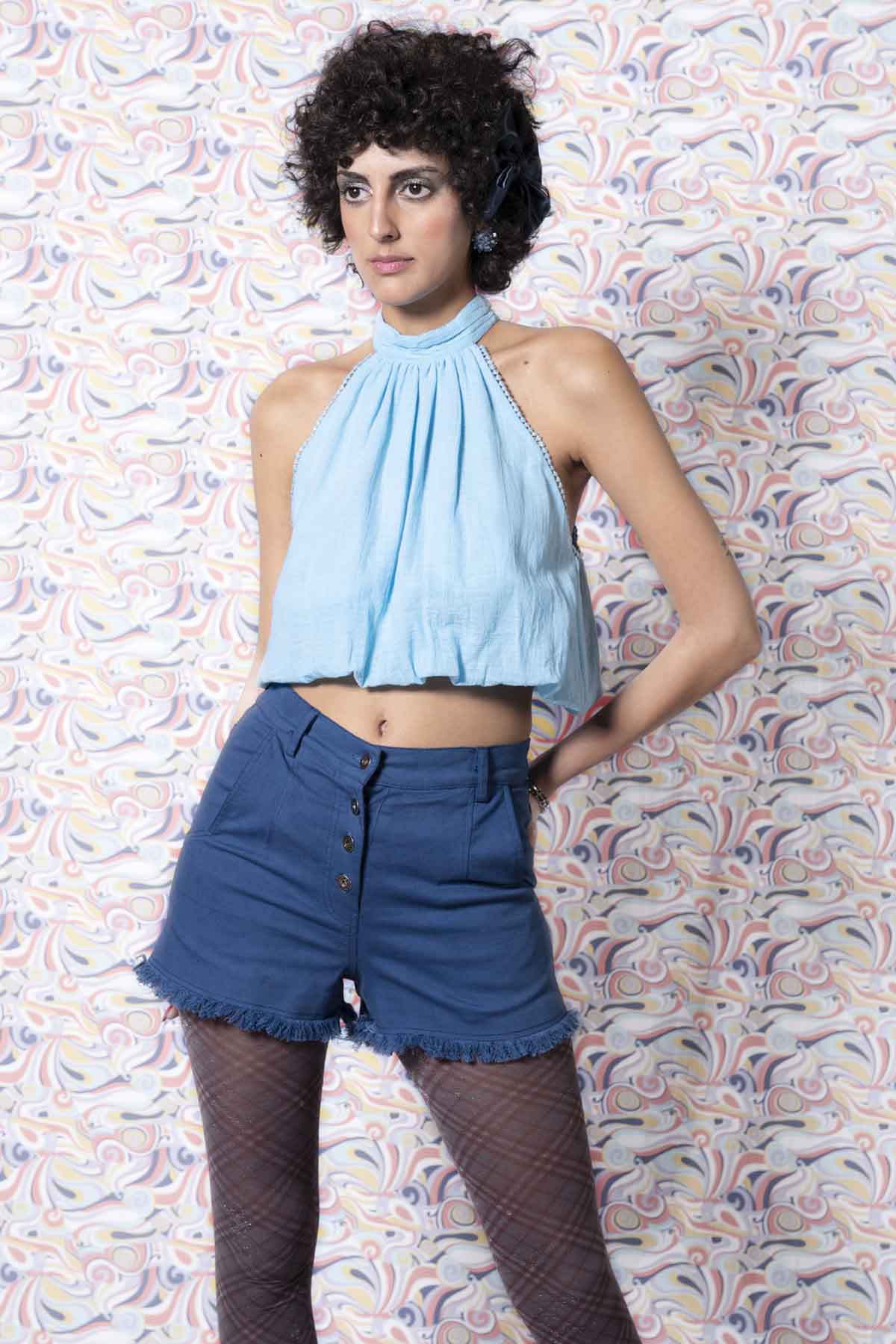 Buy Fringe Detailed Cotton Shorts By Beachbum Online