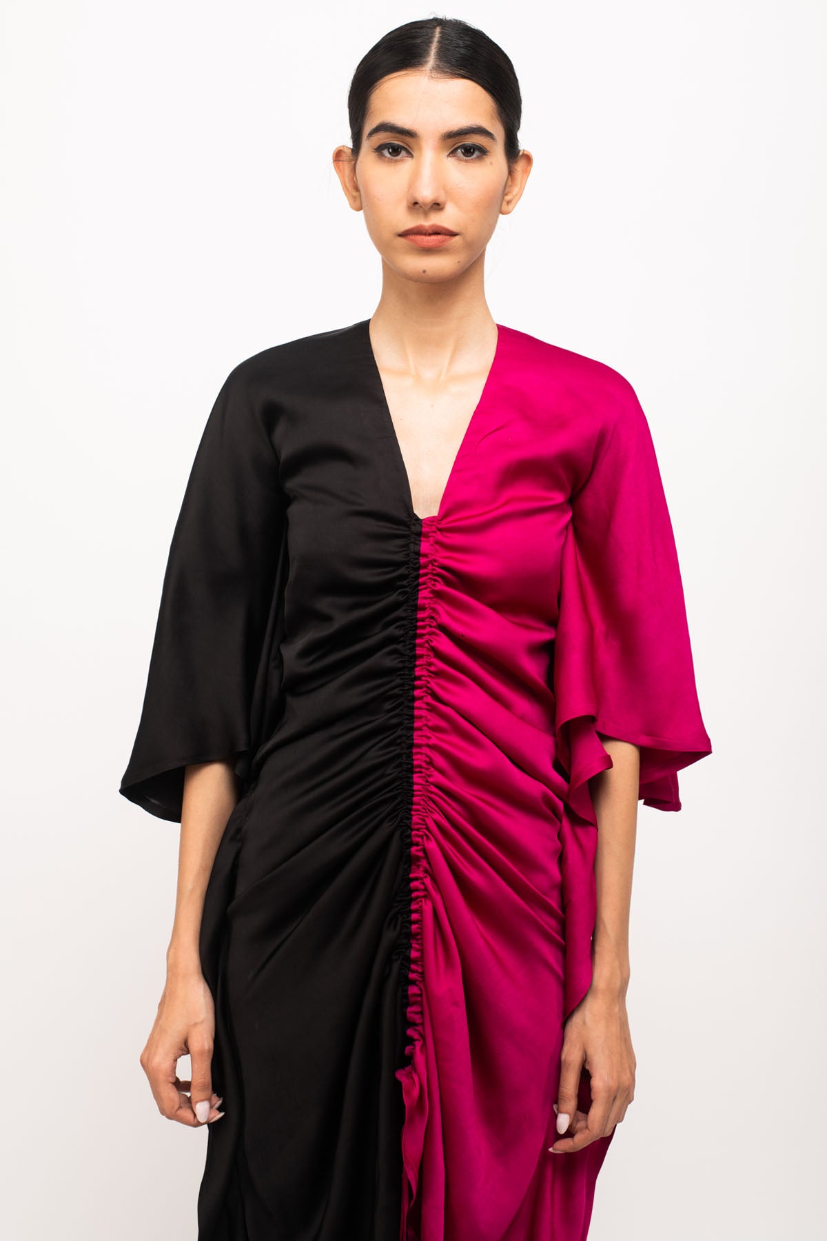 Front Ruched Adjustable Kaftan