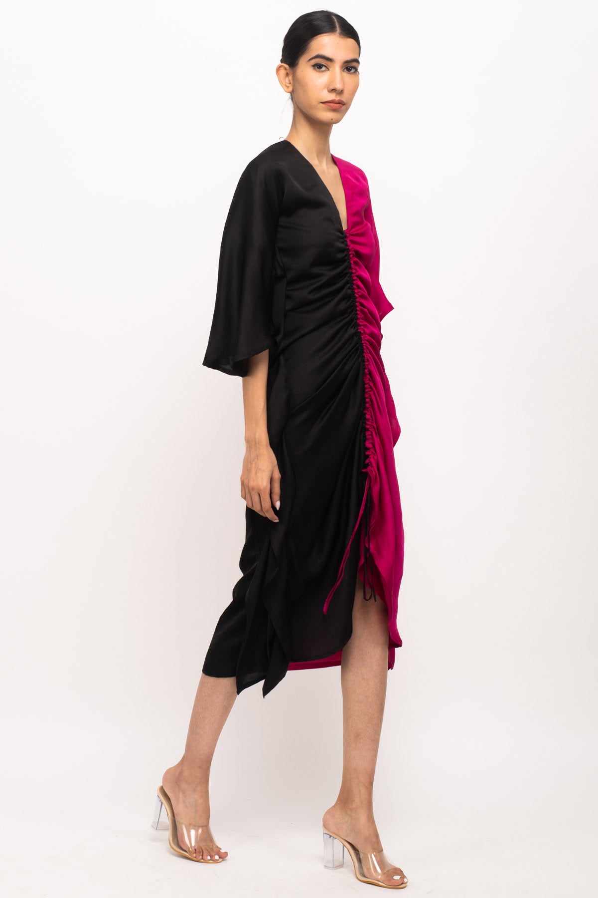 Front Ruched Adjustable Kaftan