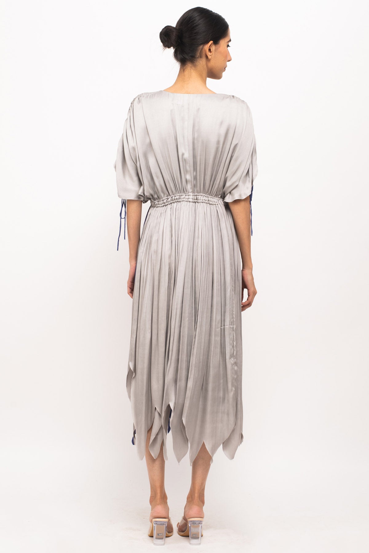 Front Ruched Angrakha Dress