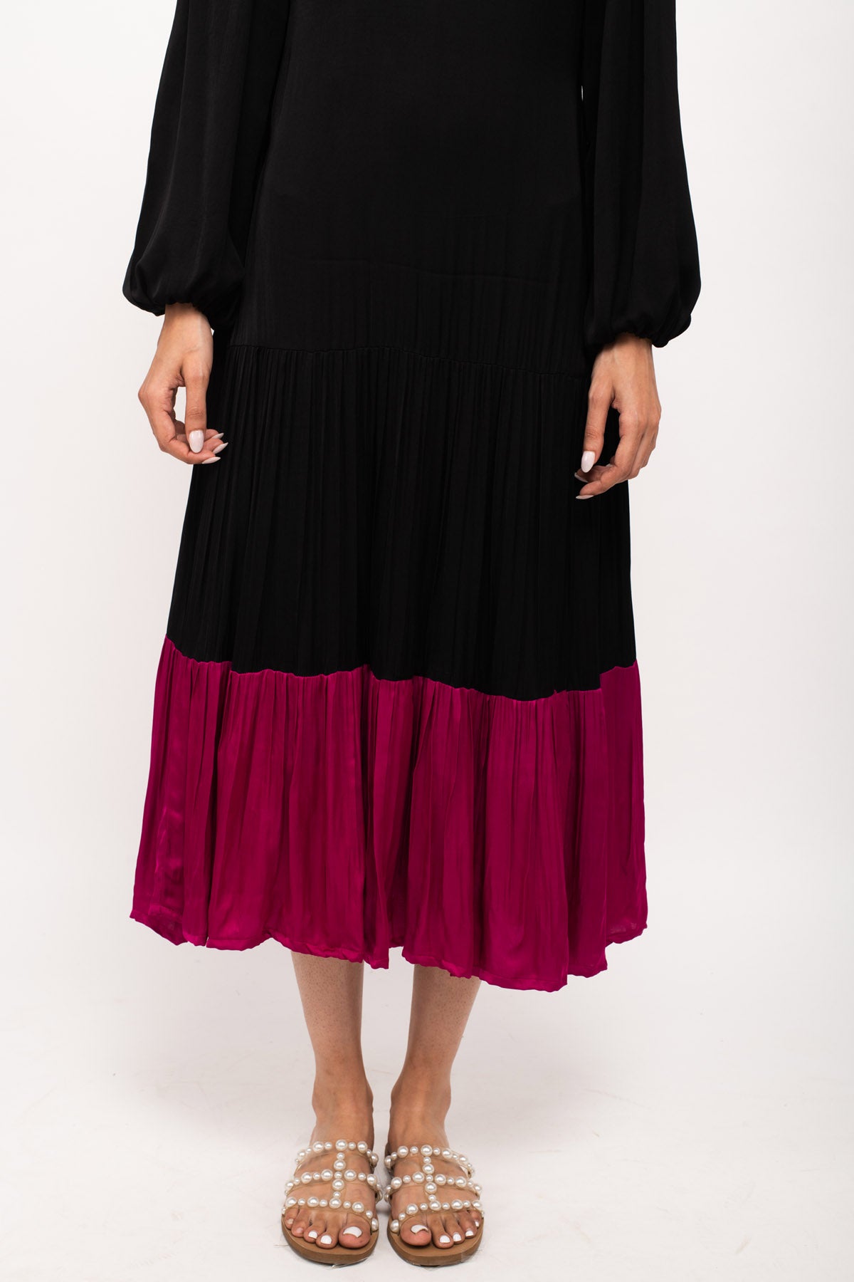 Gathered Full Sleeves Dress