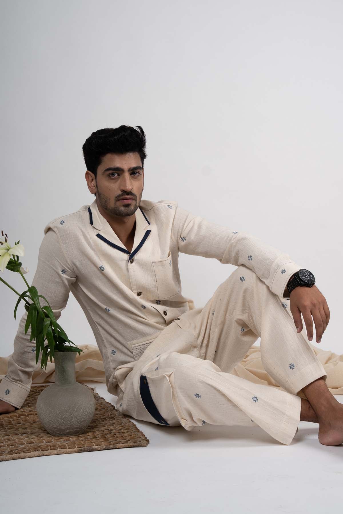 Geometrical Motif Shirt & Pants