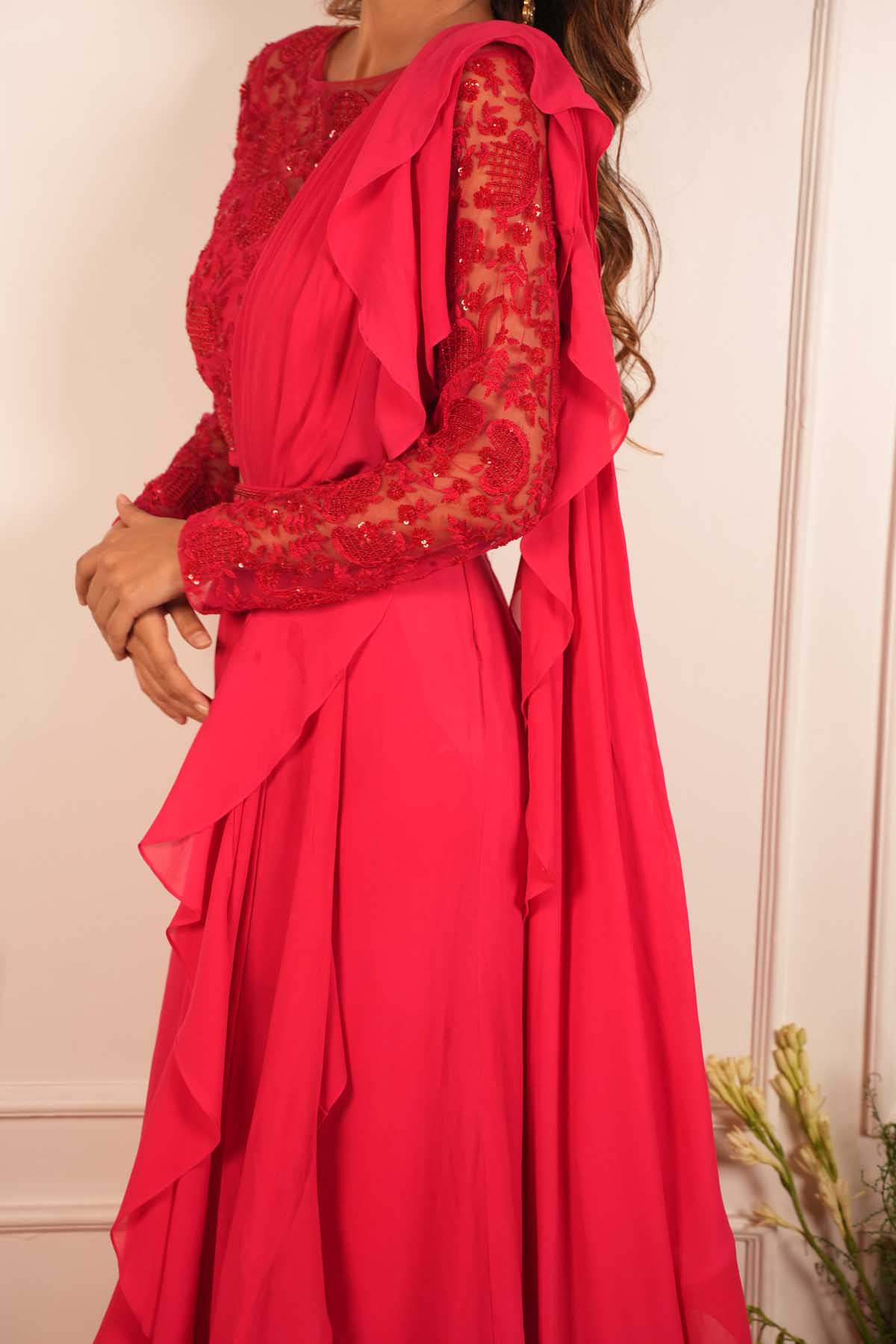 Georgette Draped Saree