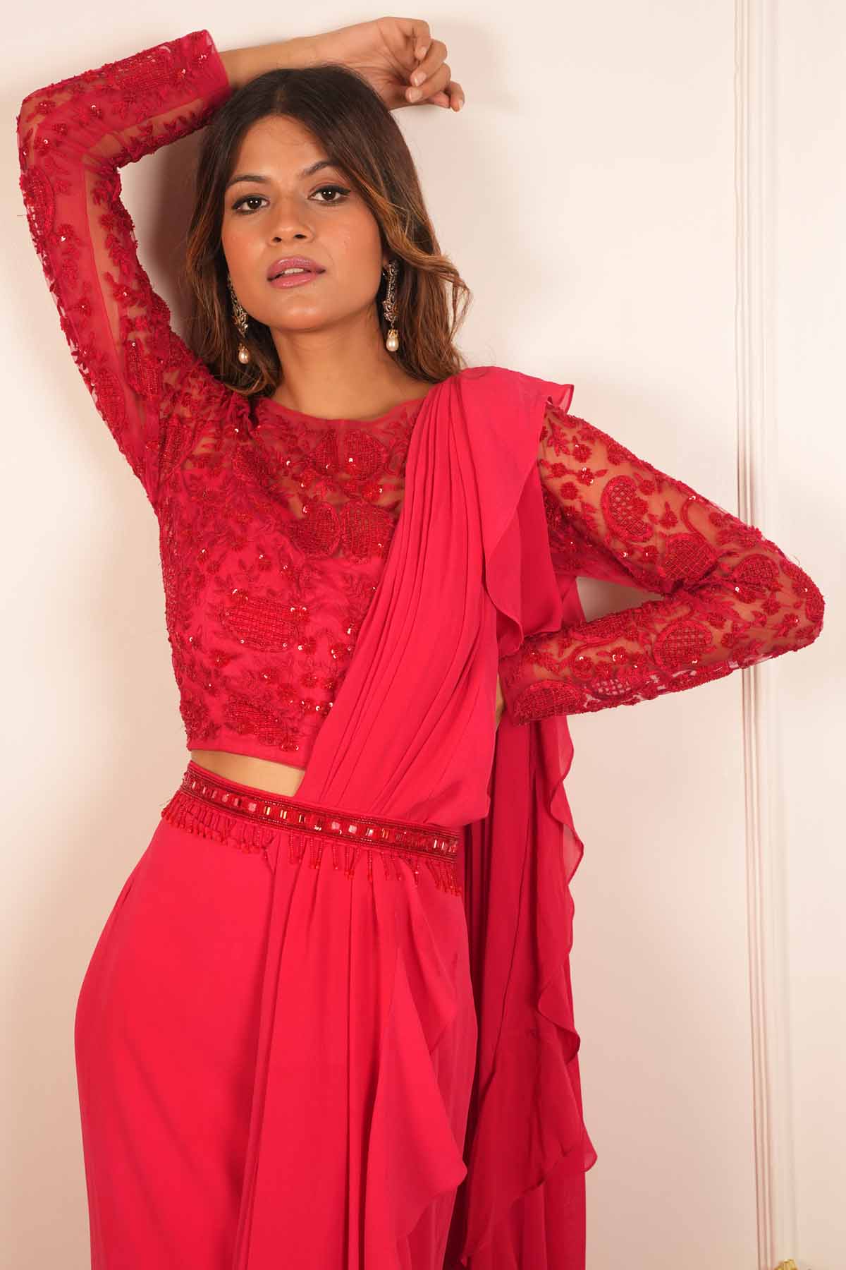 Georgette Draped Saree