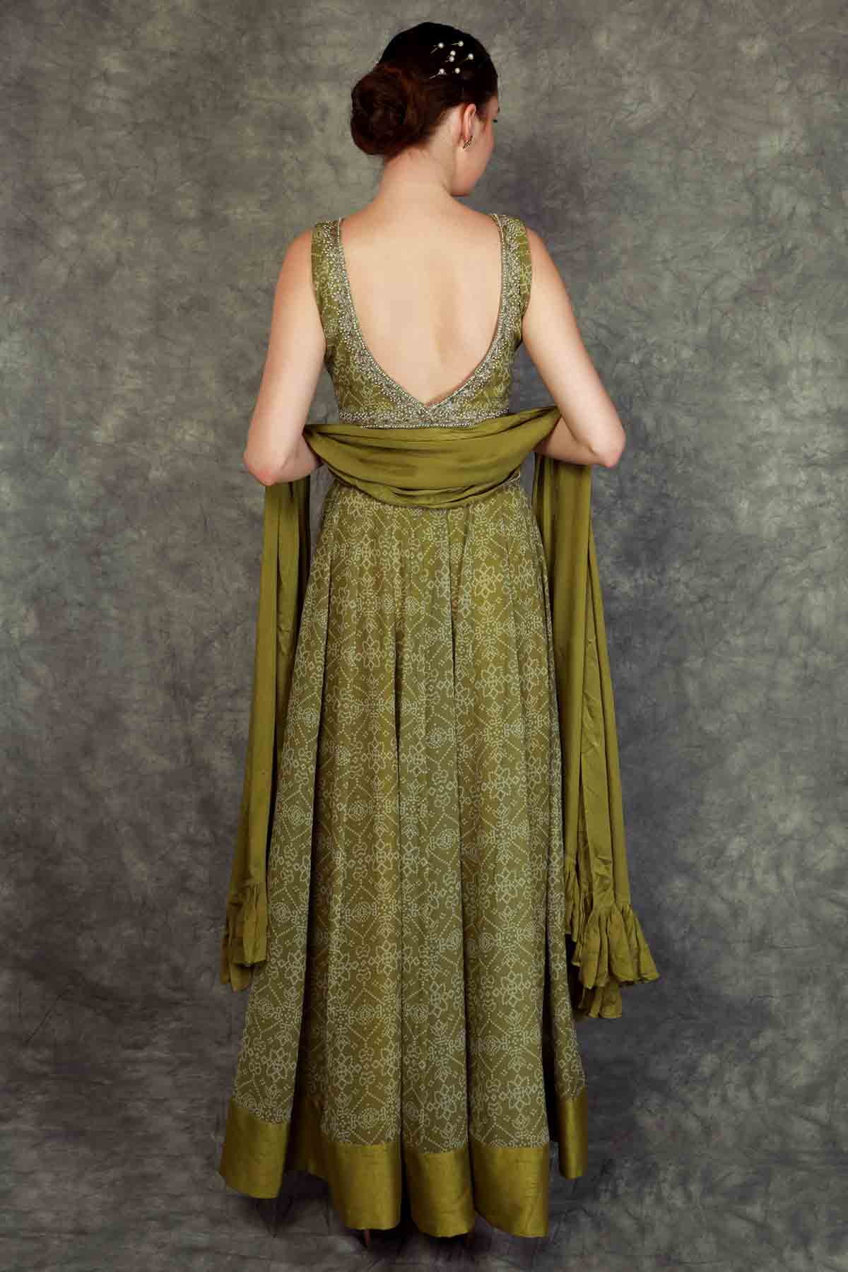 Georgette Printed Lehenga Set