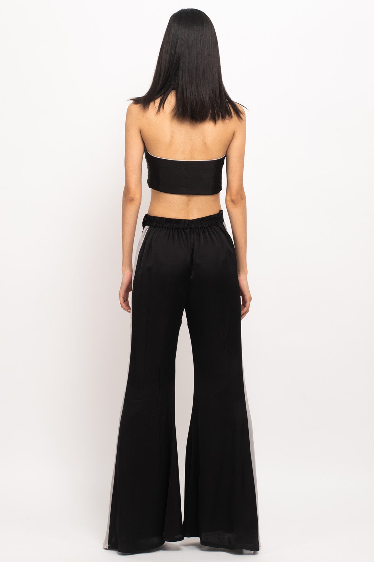 Grey Piping Panelled Co-ord Set