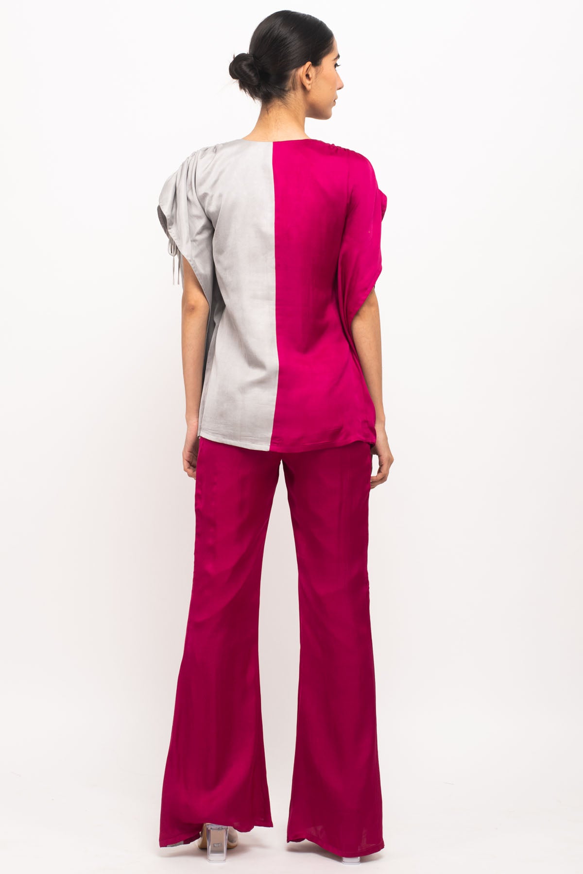 Half & Half Kaftan Top & Pant Set