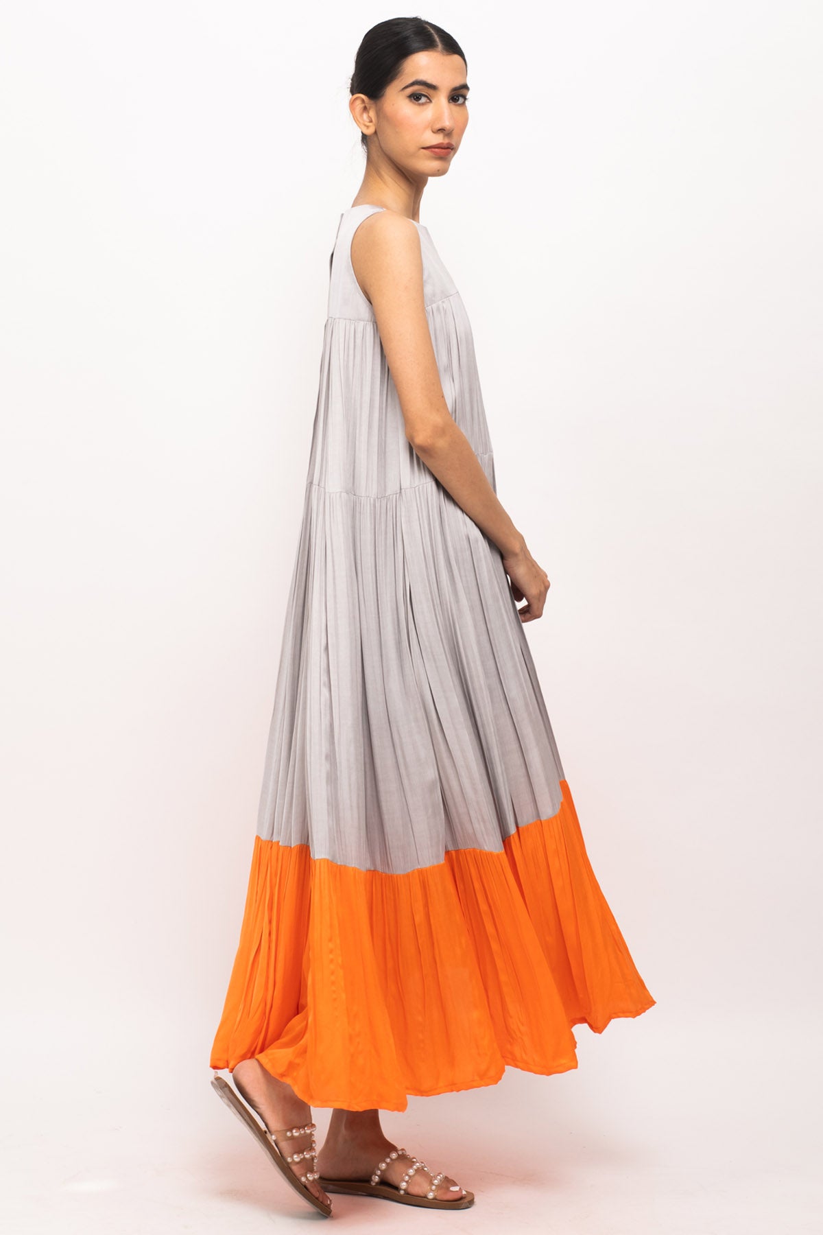 Halter Neck Sleeveless Maxi Dress