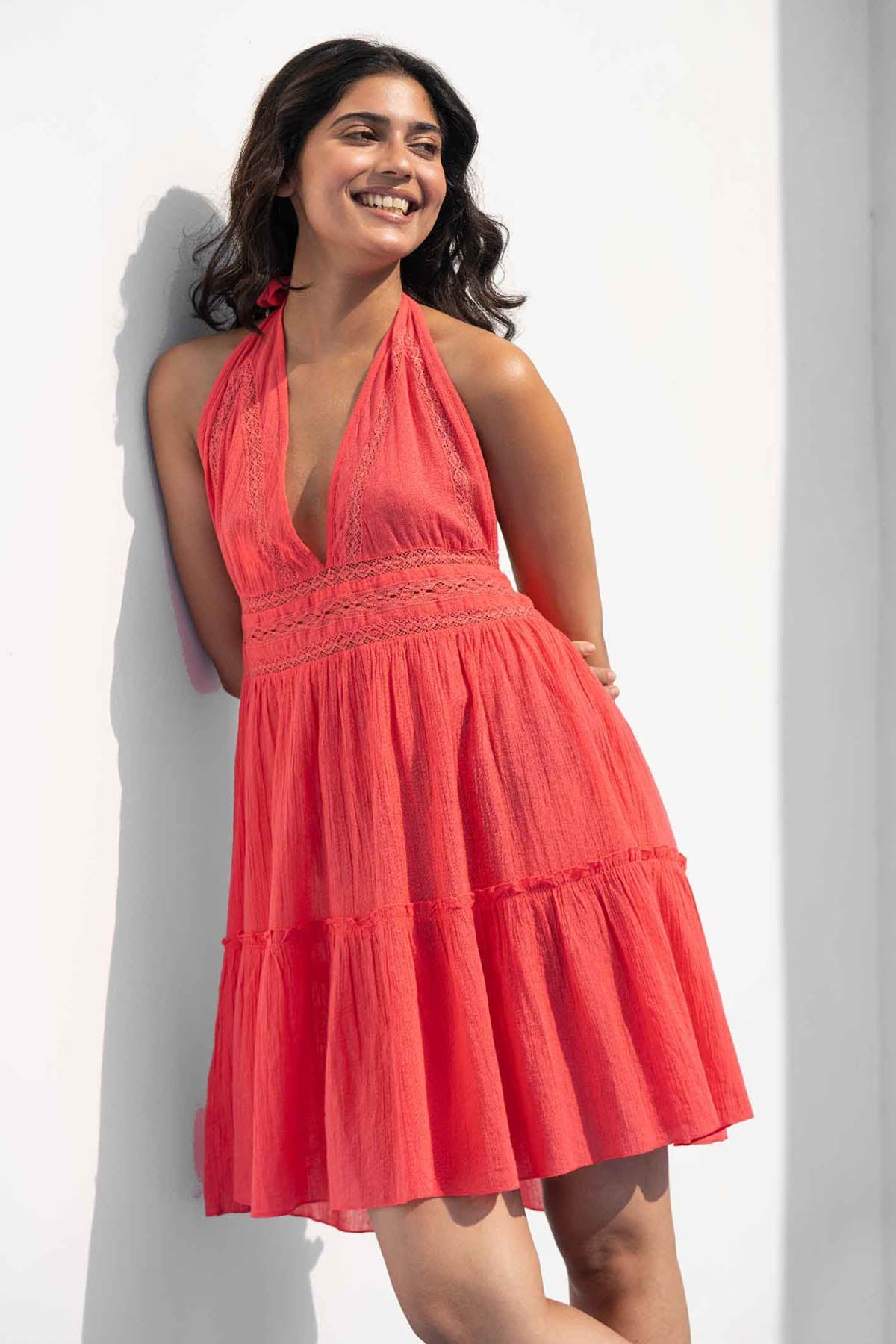 Buy Halter Neck Short Dress By Beachbum Online