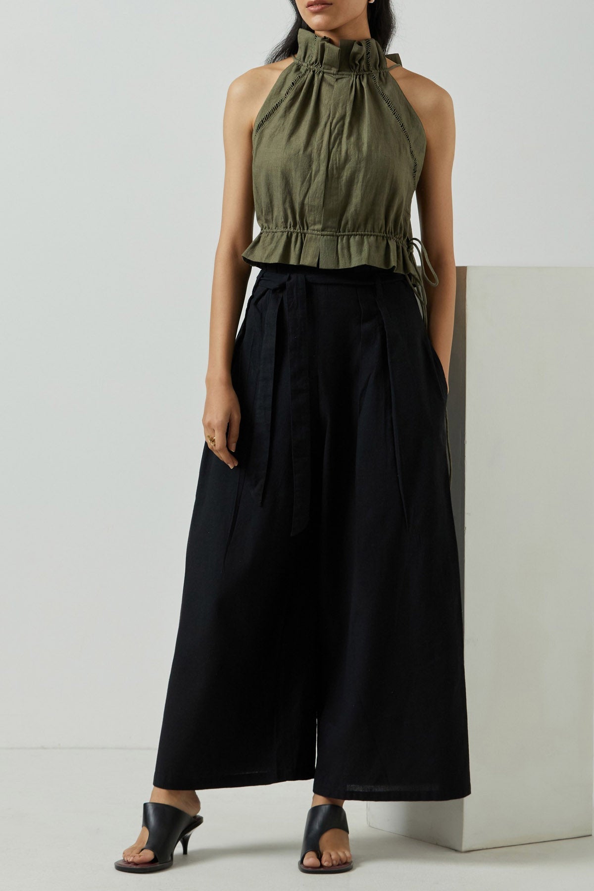 Buy Markkah Studio Halter Neck Top & Pant Set for Women Online at ScrollnShops