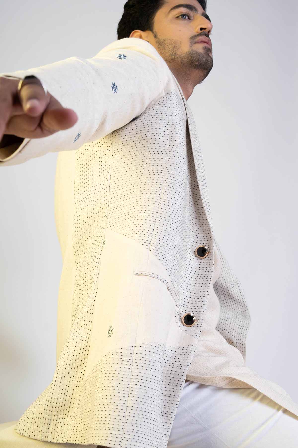 Handwoven Kala Cotton Jacket