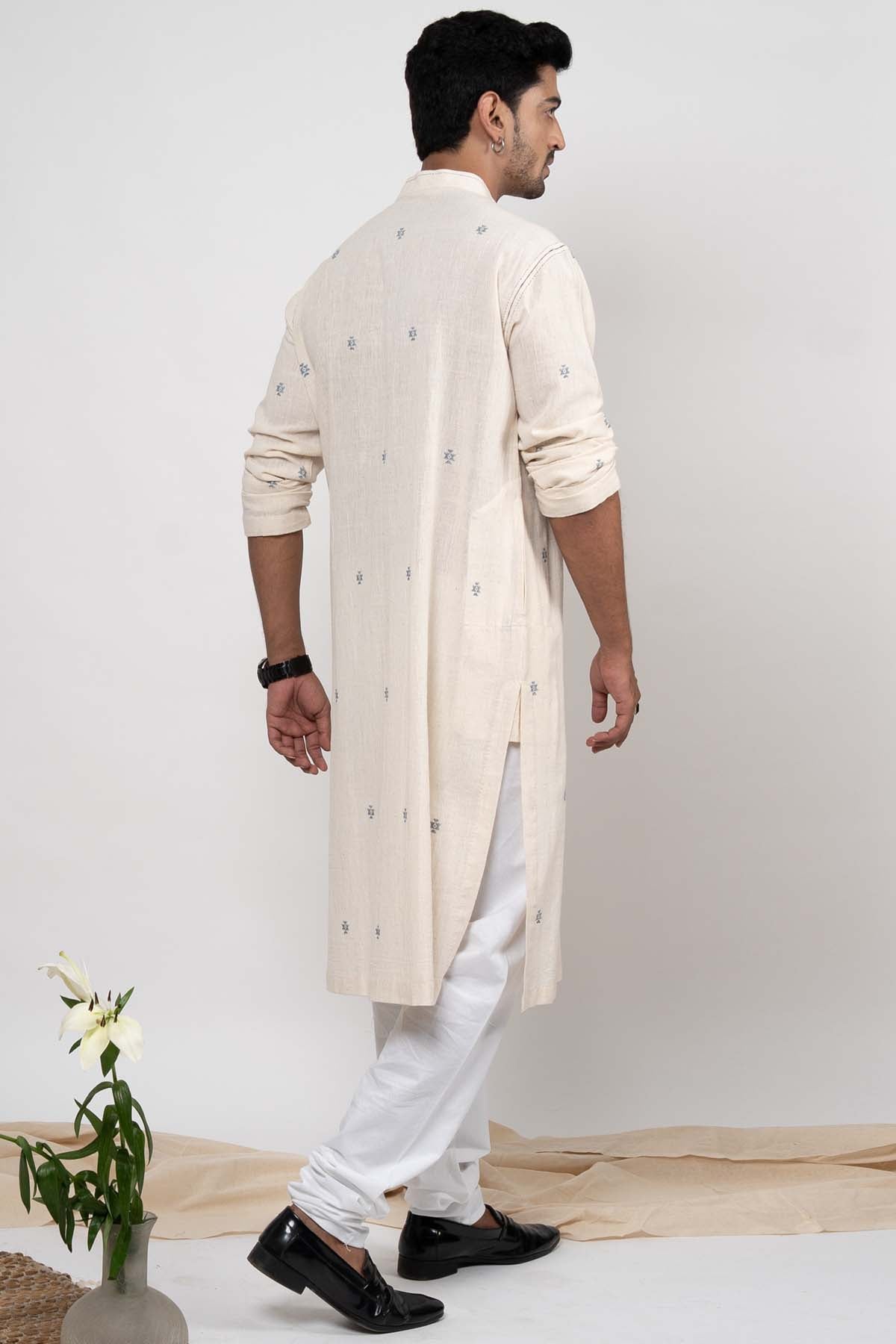 Handwoven Zali Kurta Set