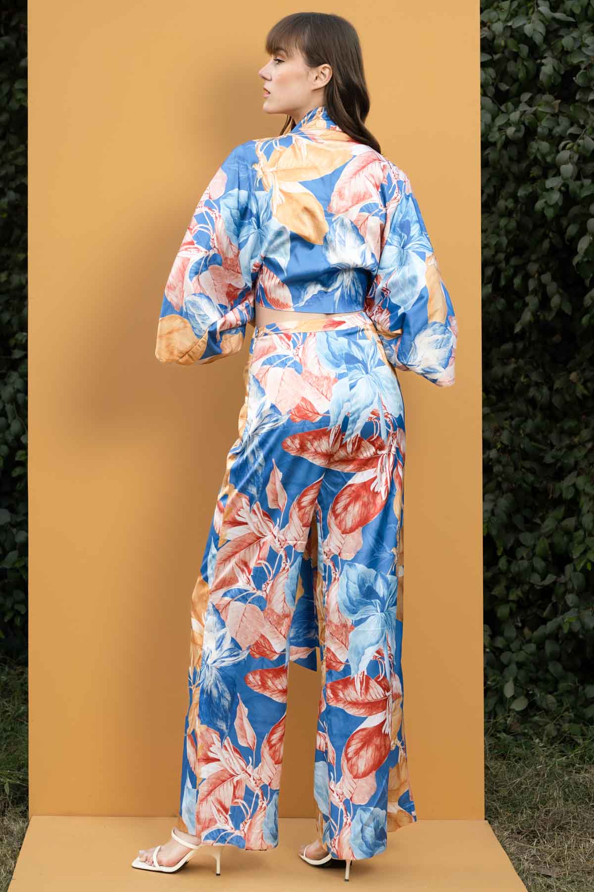 Hawaii Printed Wrap Top & Pant Set