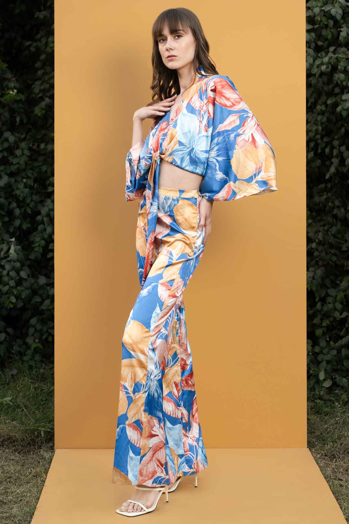 Hawaii Printed Wrap Top & Pant Set