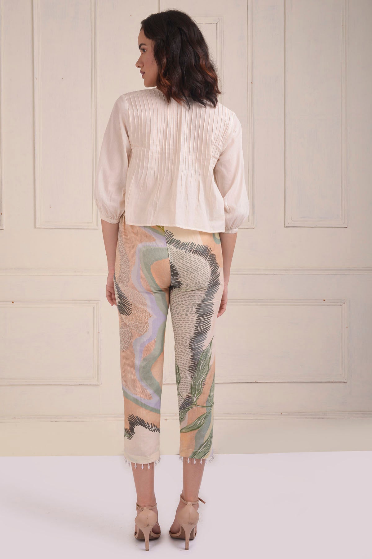 Ivory Printed Cotton Co-ord Set