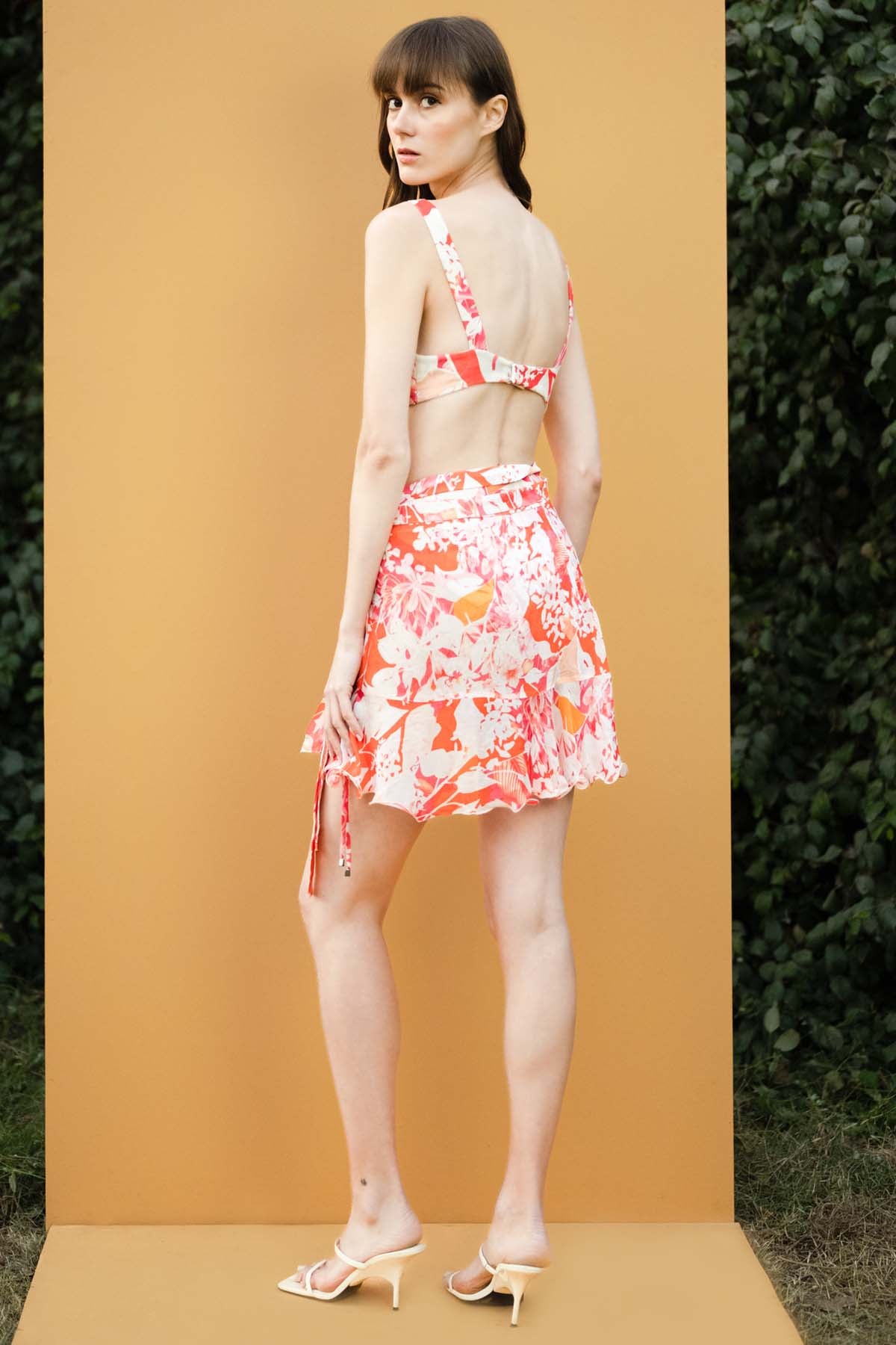 Maple Leaves Printed Bodysuit