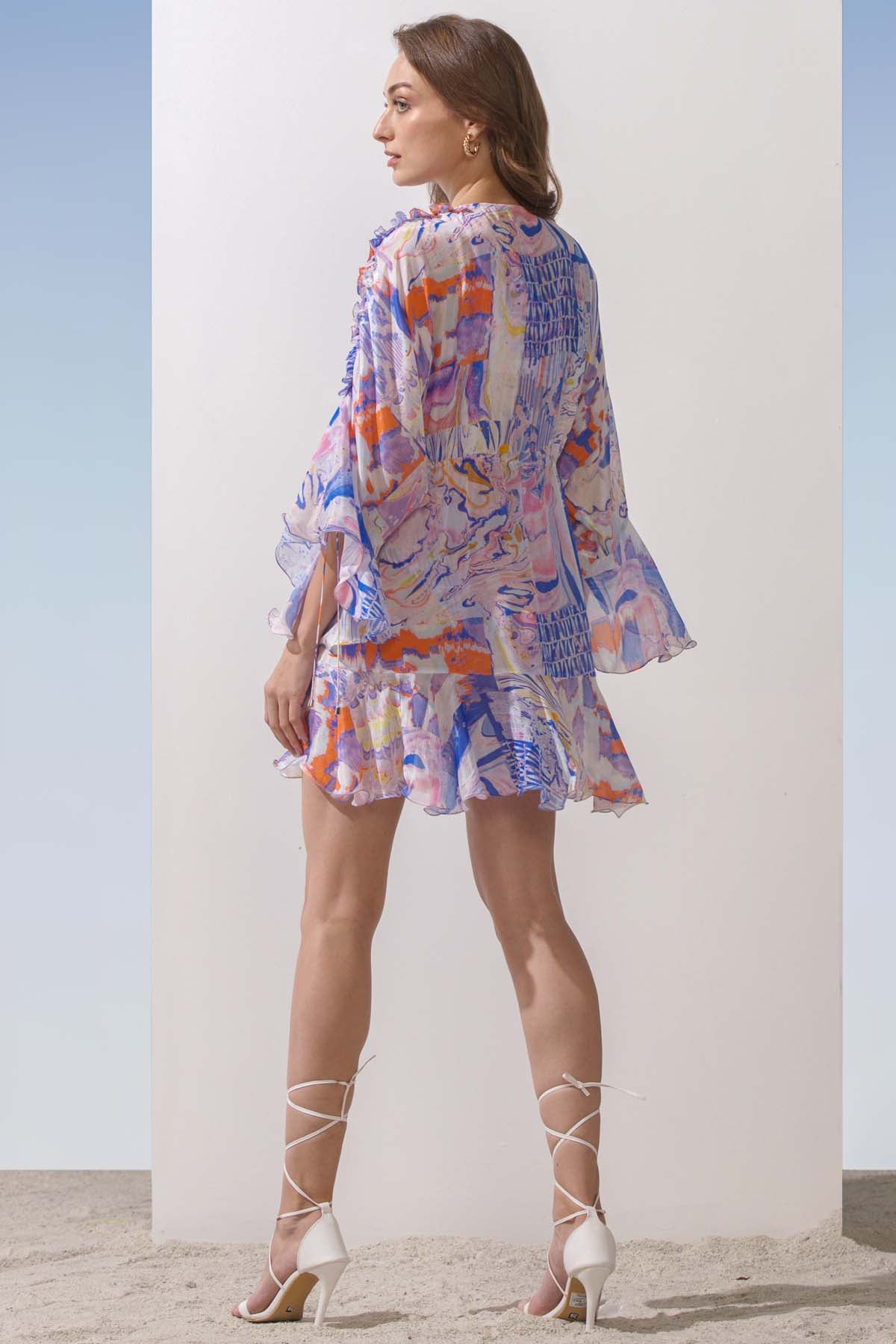 Marbling Printed Fusion Set