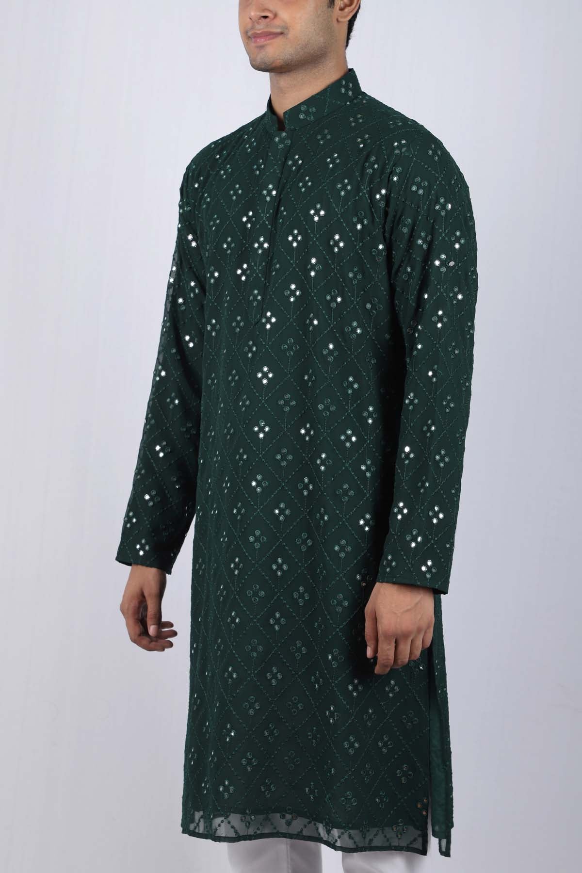 Mirror Embroidered Kurta Set