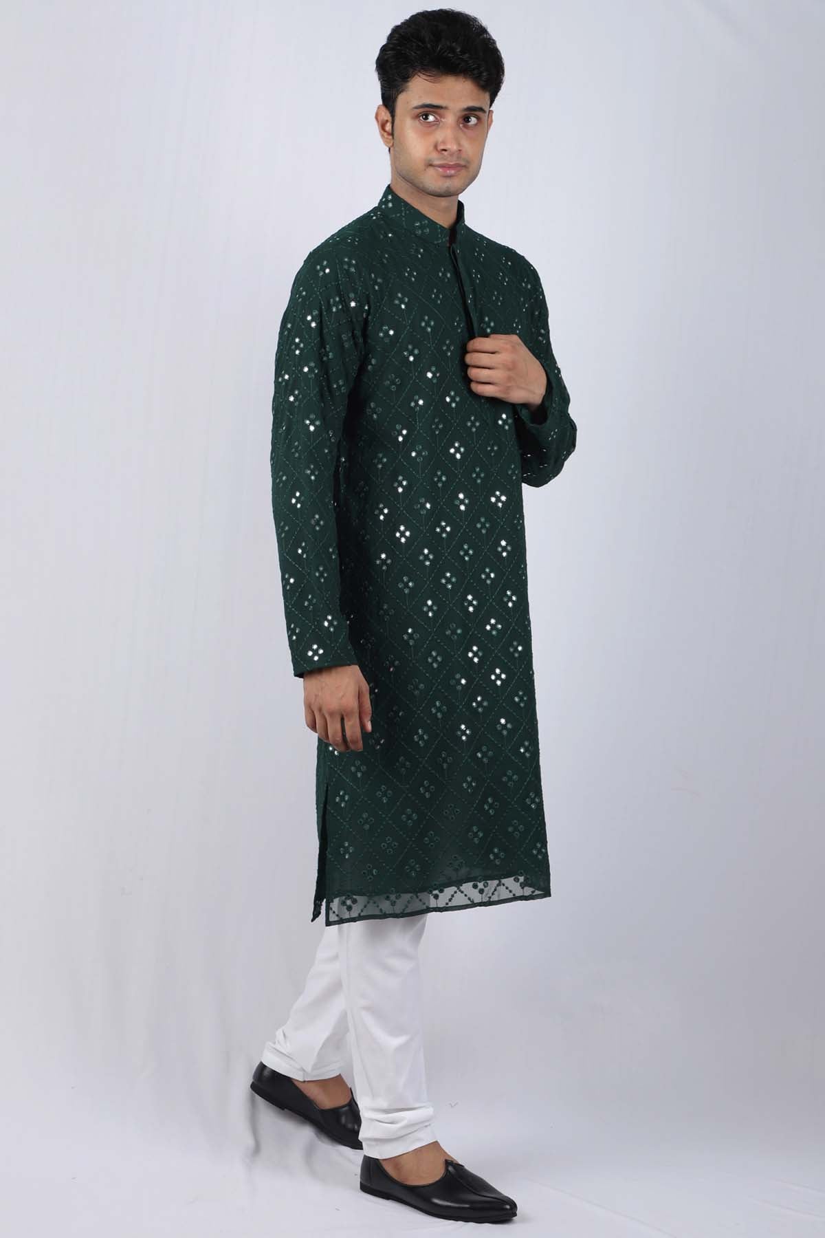 Mirror Embroidered Kurta Set