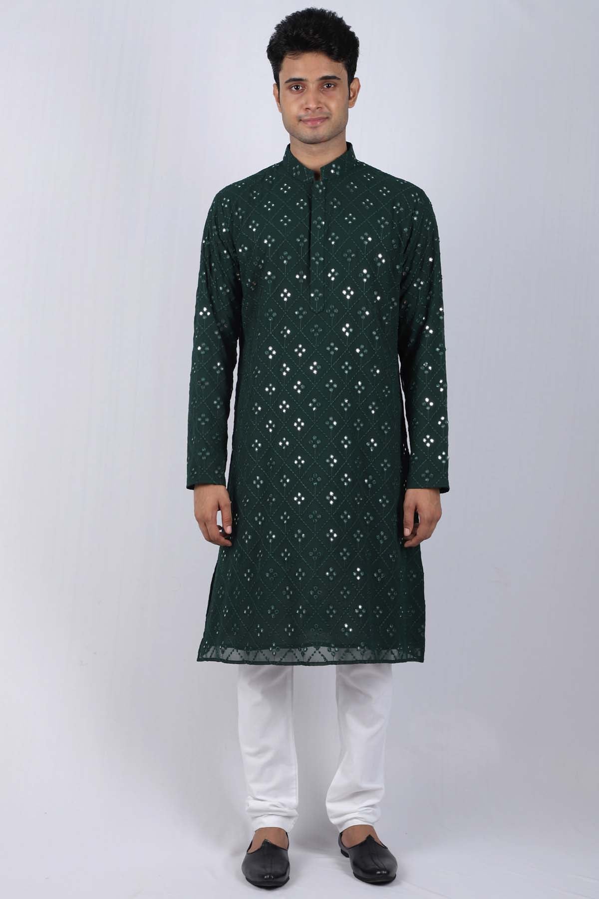 Mirror Embroidered Kurta Set