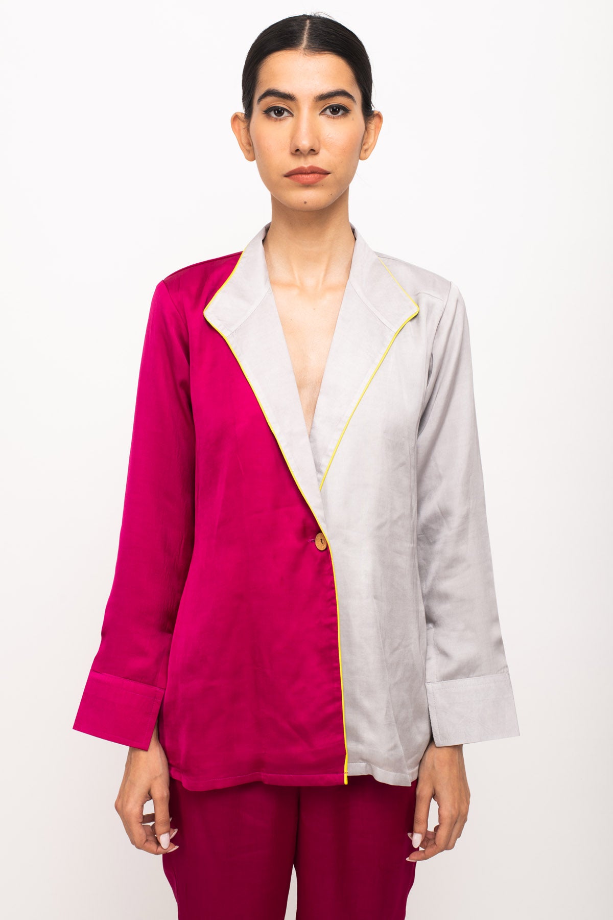 Neon Piping Blazer Co-ord Set