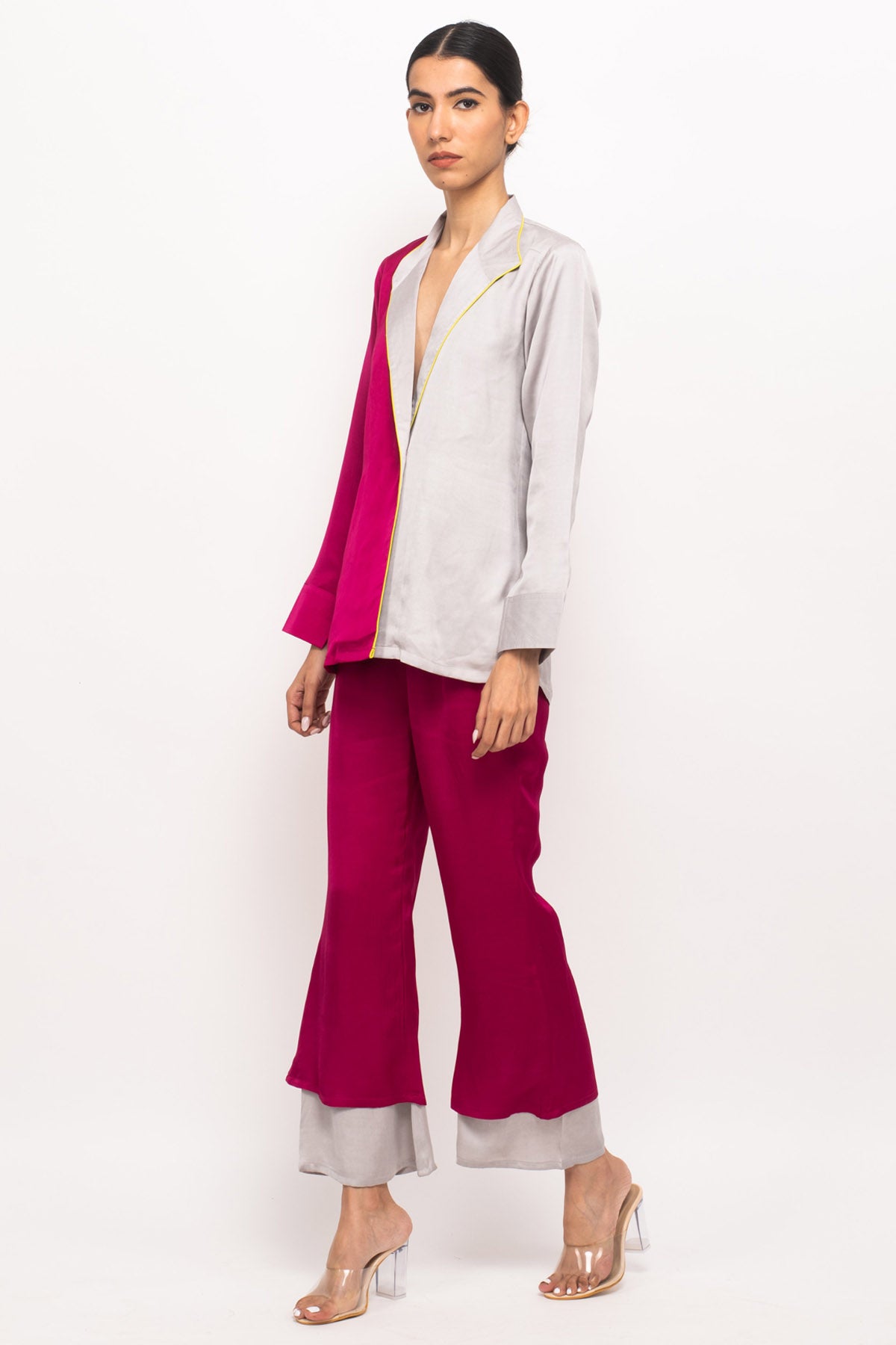 Neon Piping Blazer Co-ord Set