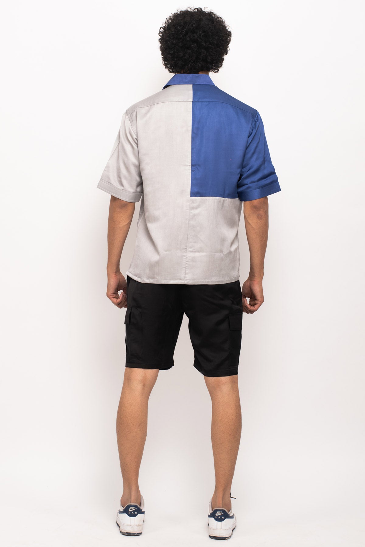 Neon Piping Color Blocked Shirt