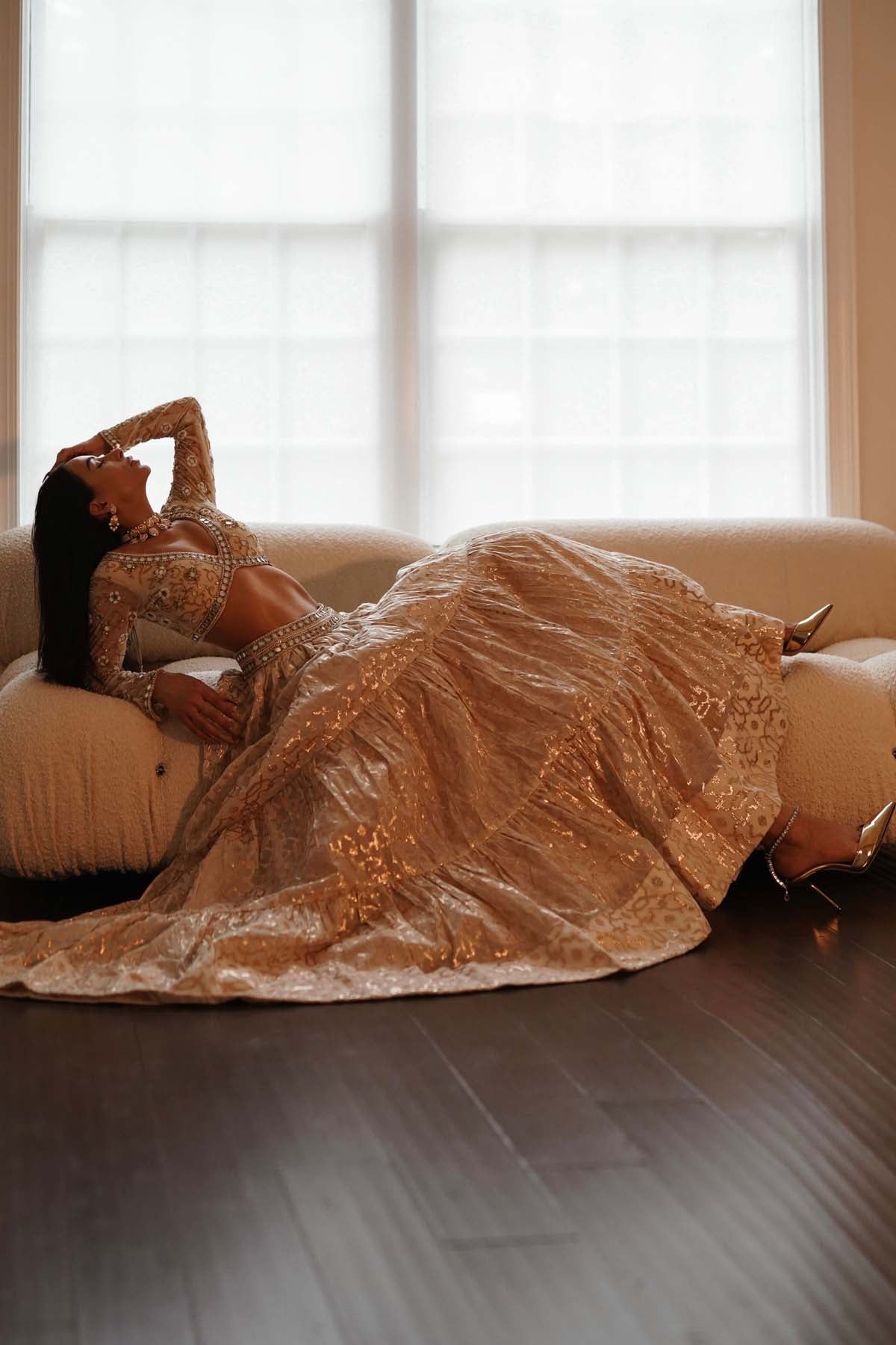 Banarasi Chanderi Lehenga Set