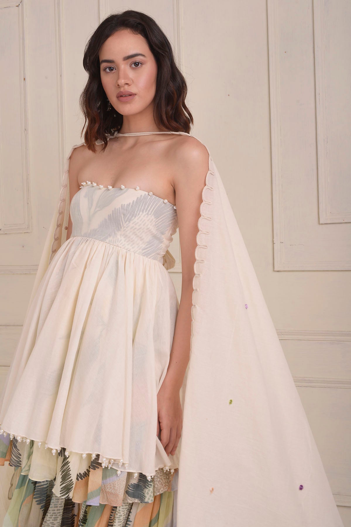 Off-Shoulder Tunic & Sharara Set