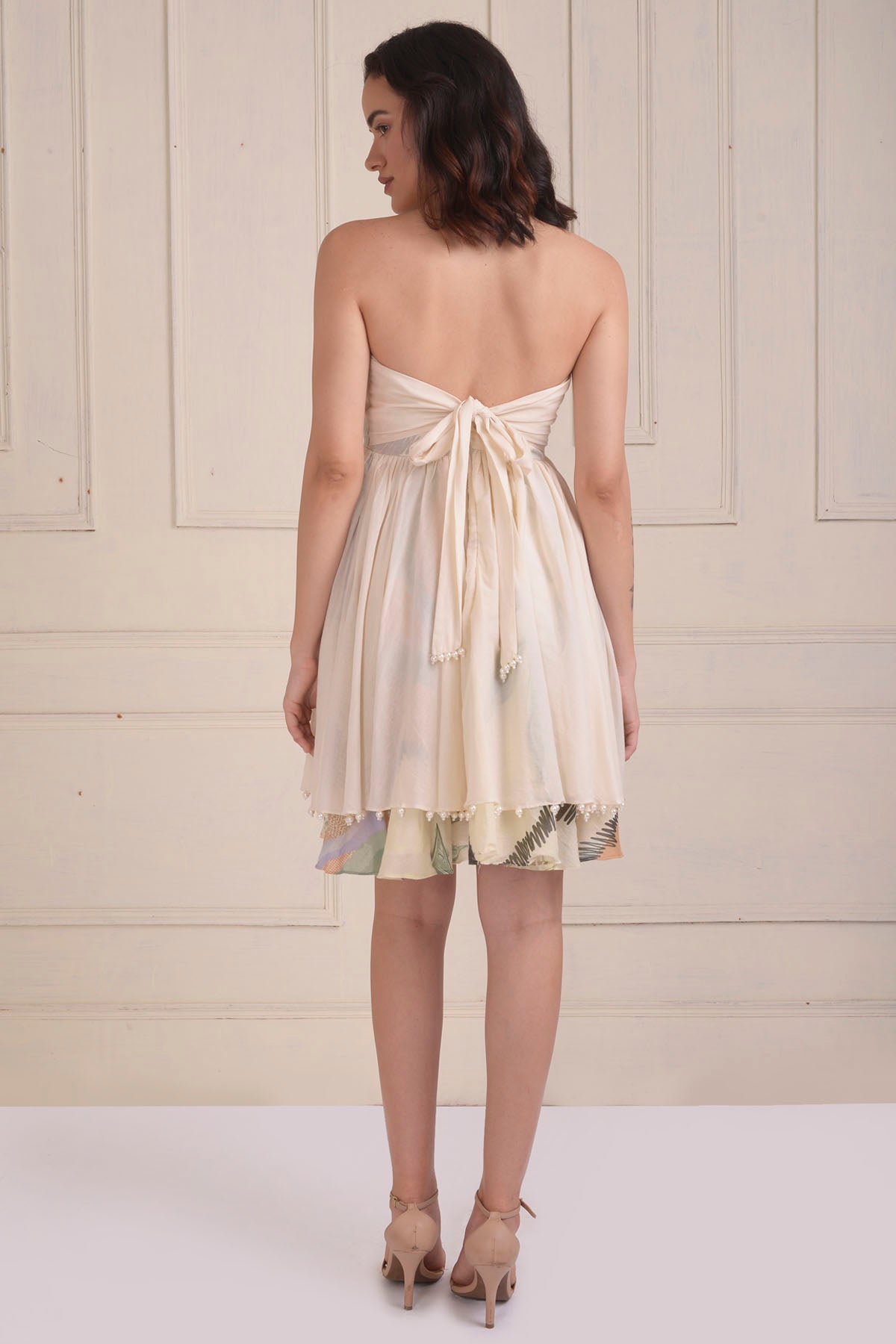 Off Shoulder Layered Dress