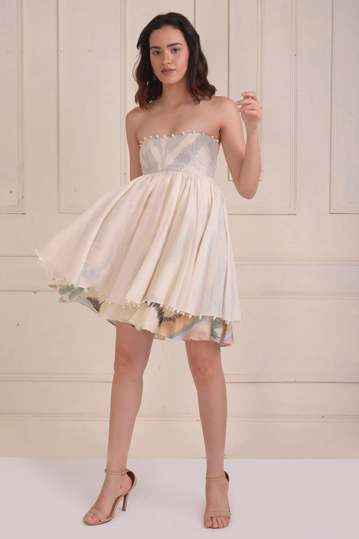 Off Shoulder Layered Dress