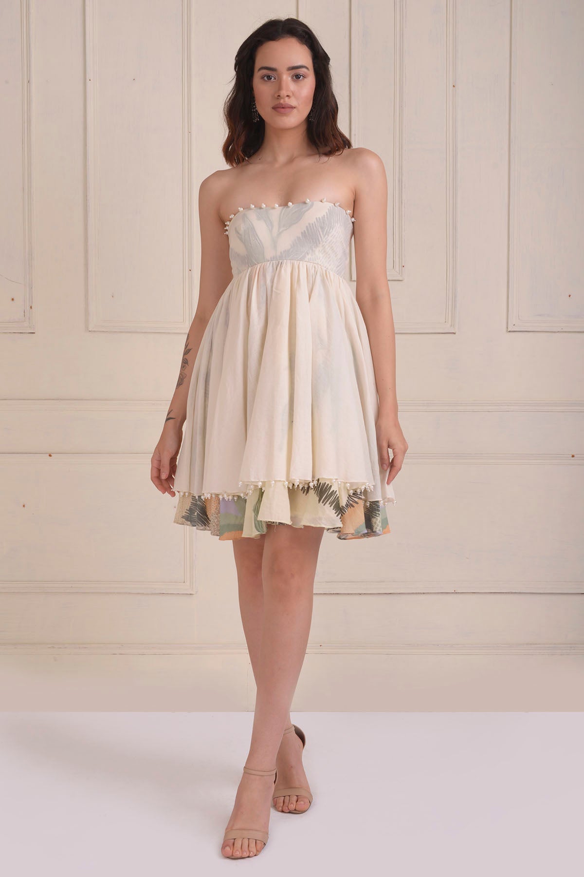 Off Shoulder Layered Dress