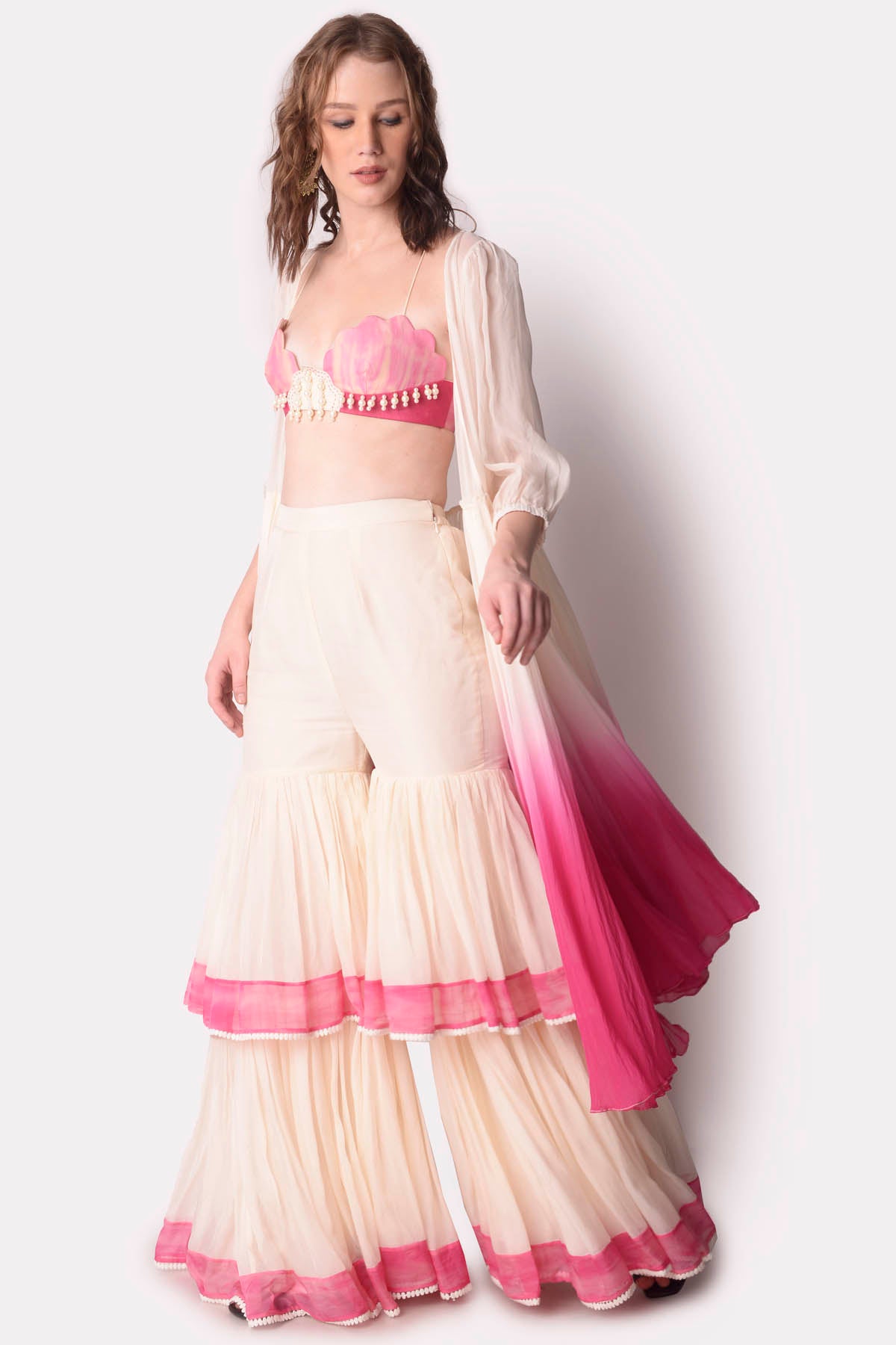 Ombre Tie-Dye Jacket Set