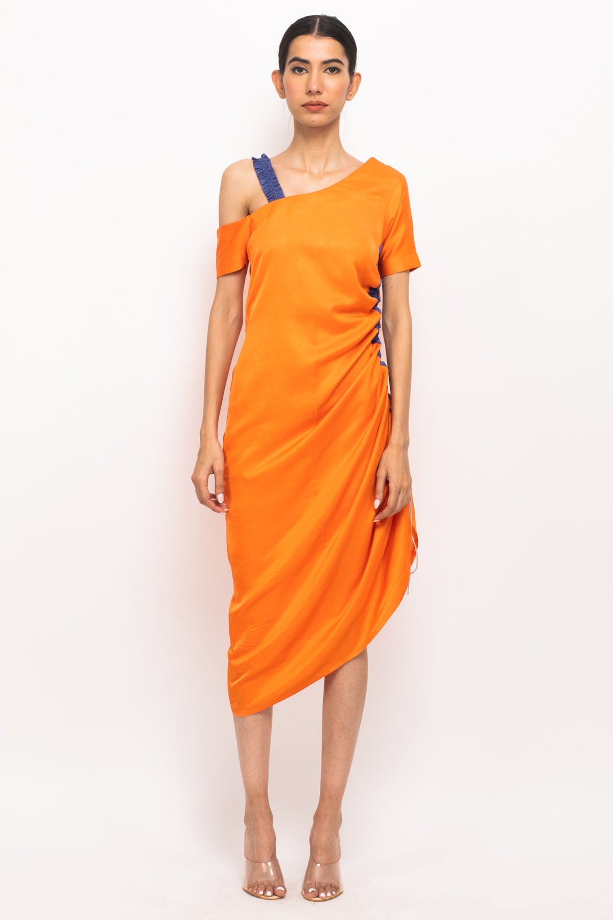 Buy Neora by Nehal ChopraBody Fitted One Shoulder Dress for Women Online