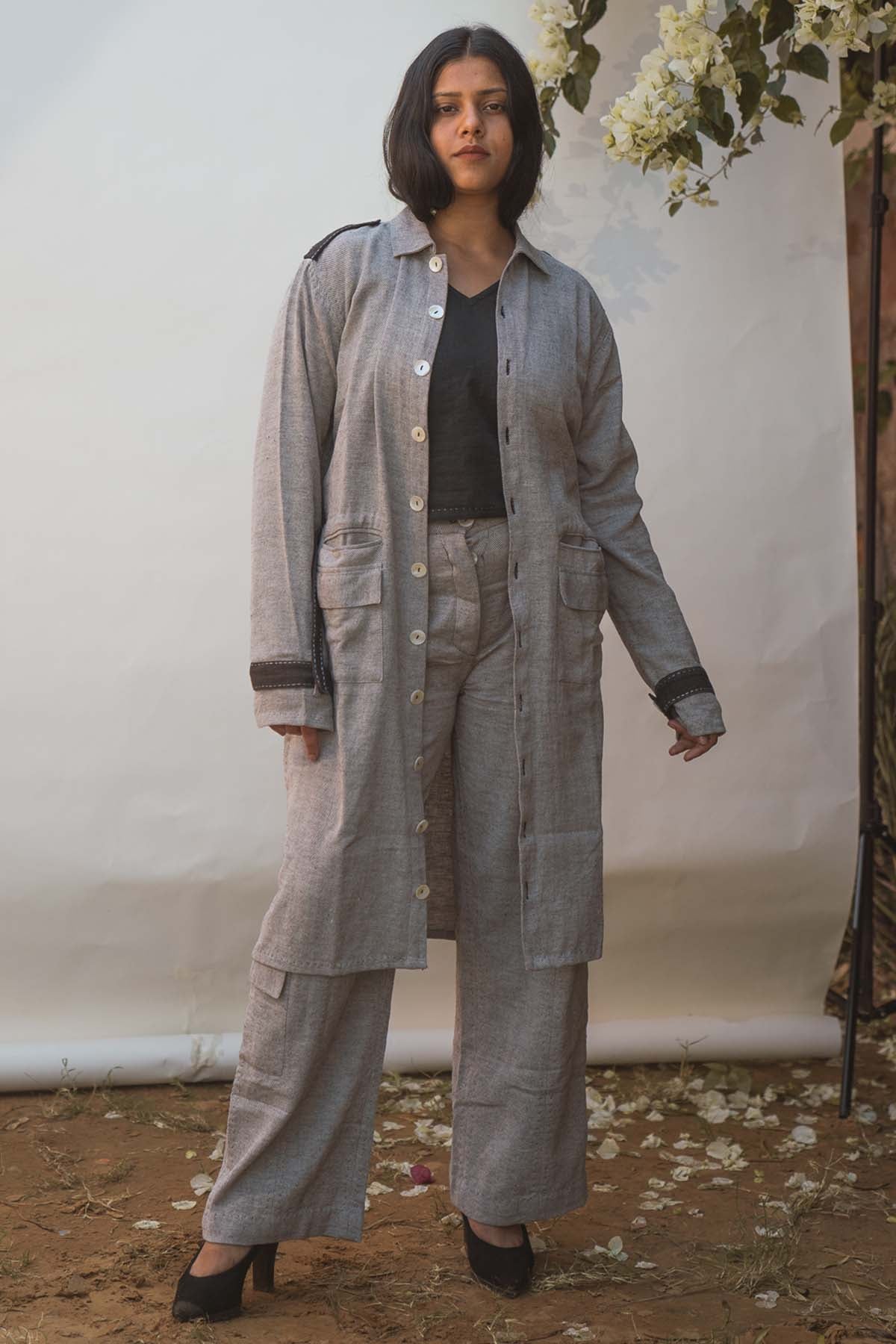 Buy Designer Overlay Jacket & Pant Set By Lafaani