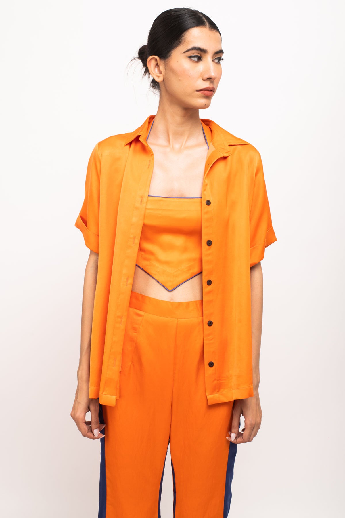 Panelled Color Blocked Co-ord Set