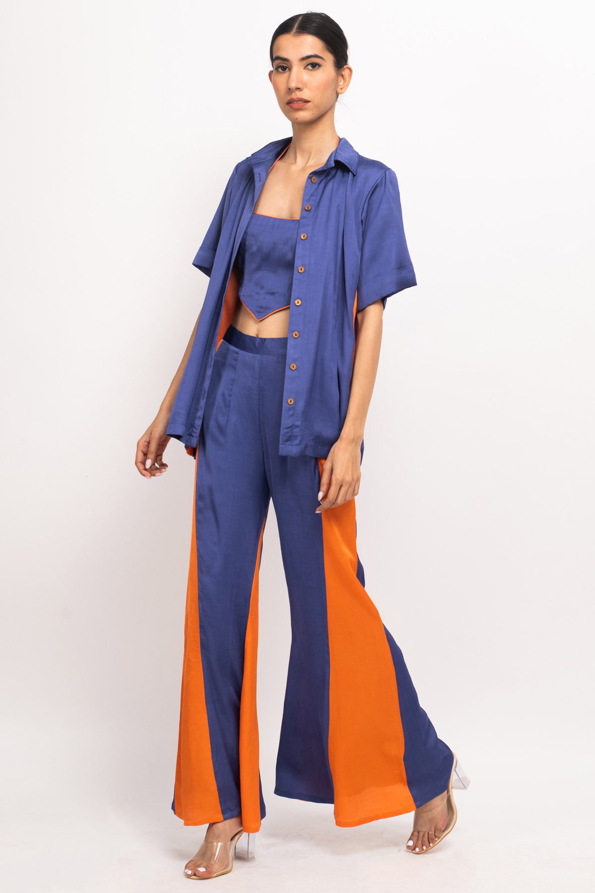 Panelled Three Piece Co-ord Set