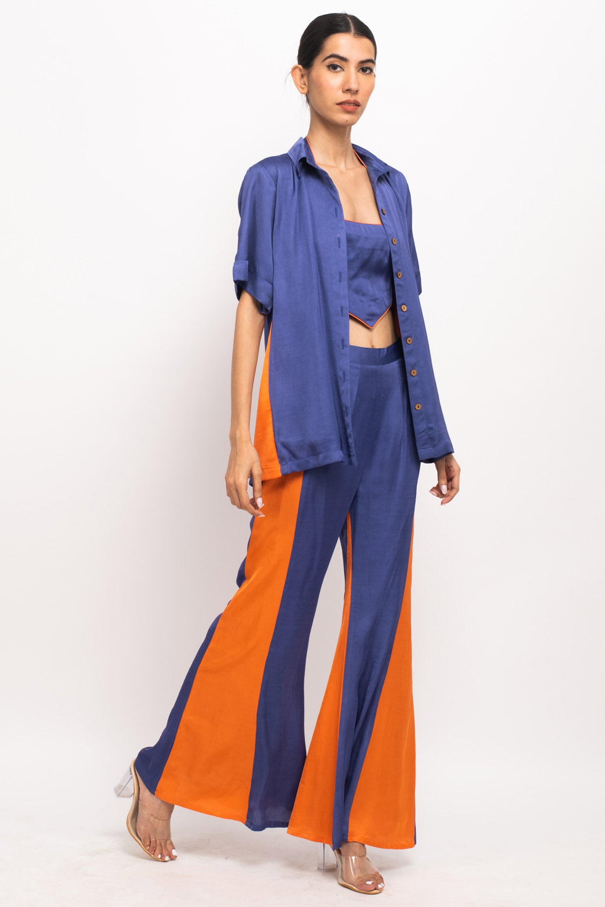 Panelled Three Piece Co-ord Set