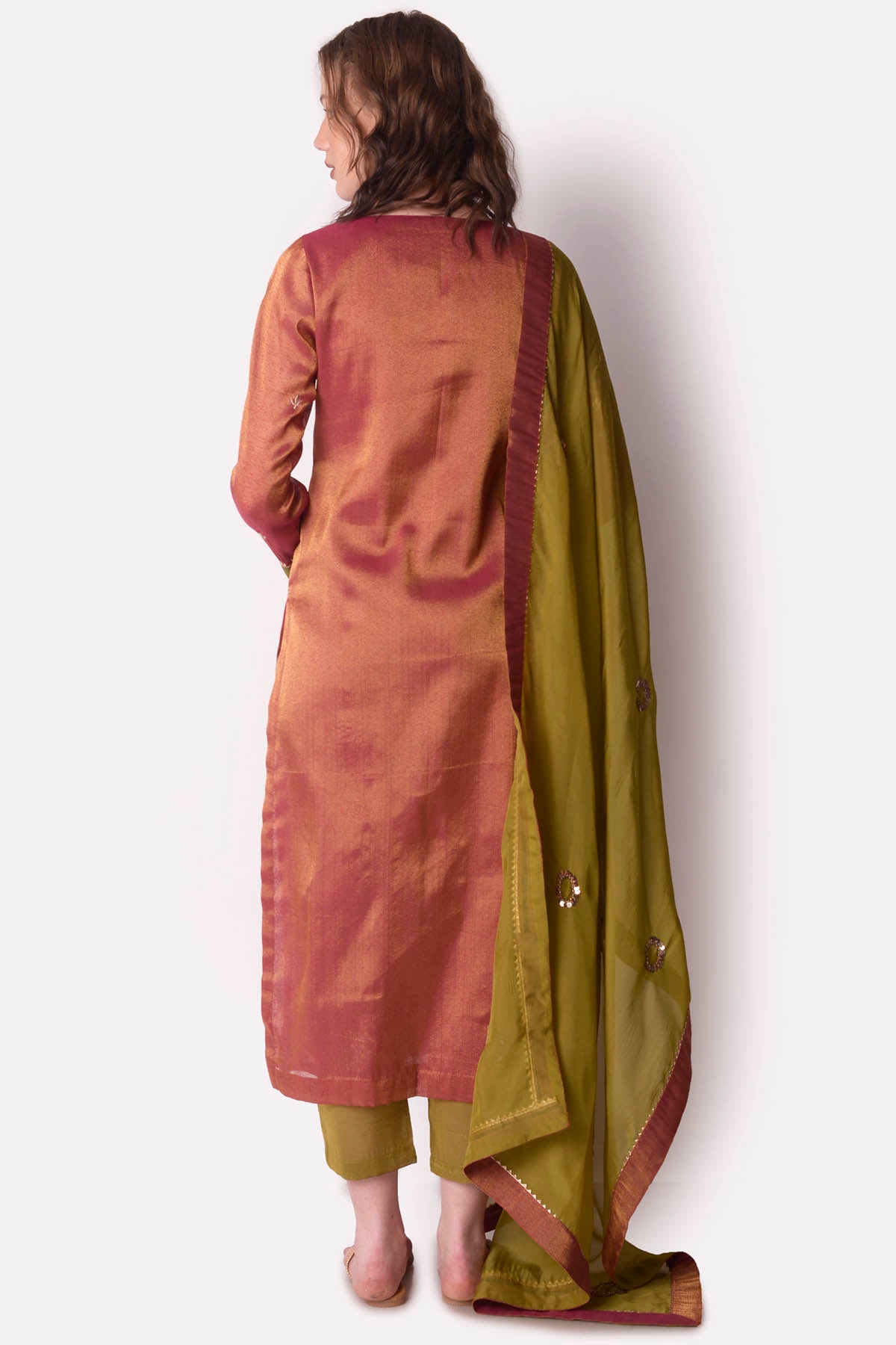 Patchwork Applique Kurta Set