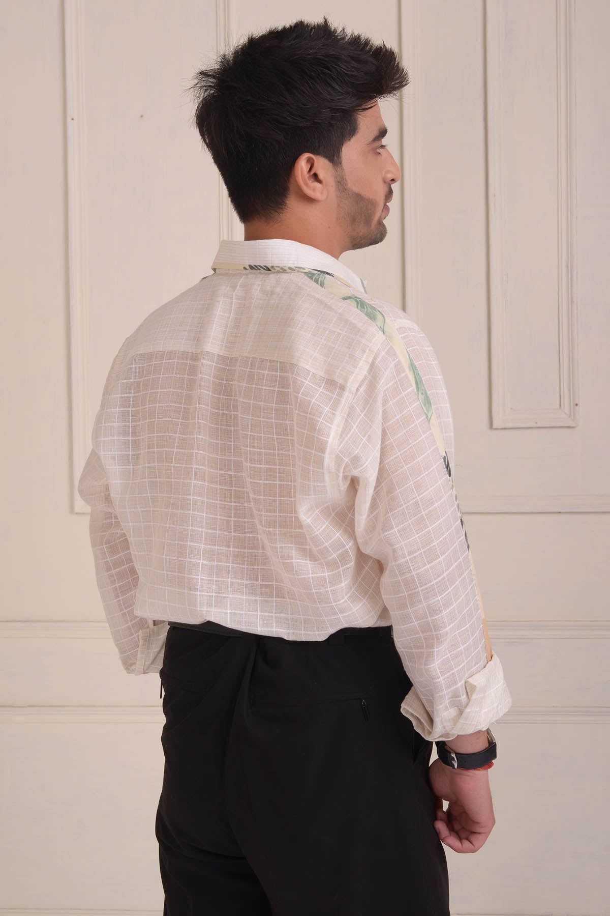 Patchwork Checkered Shirt