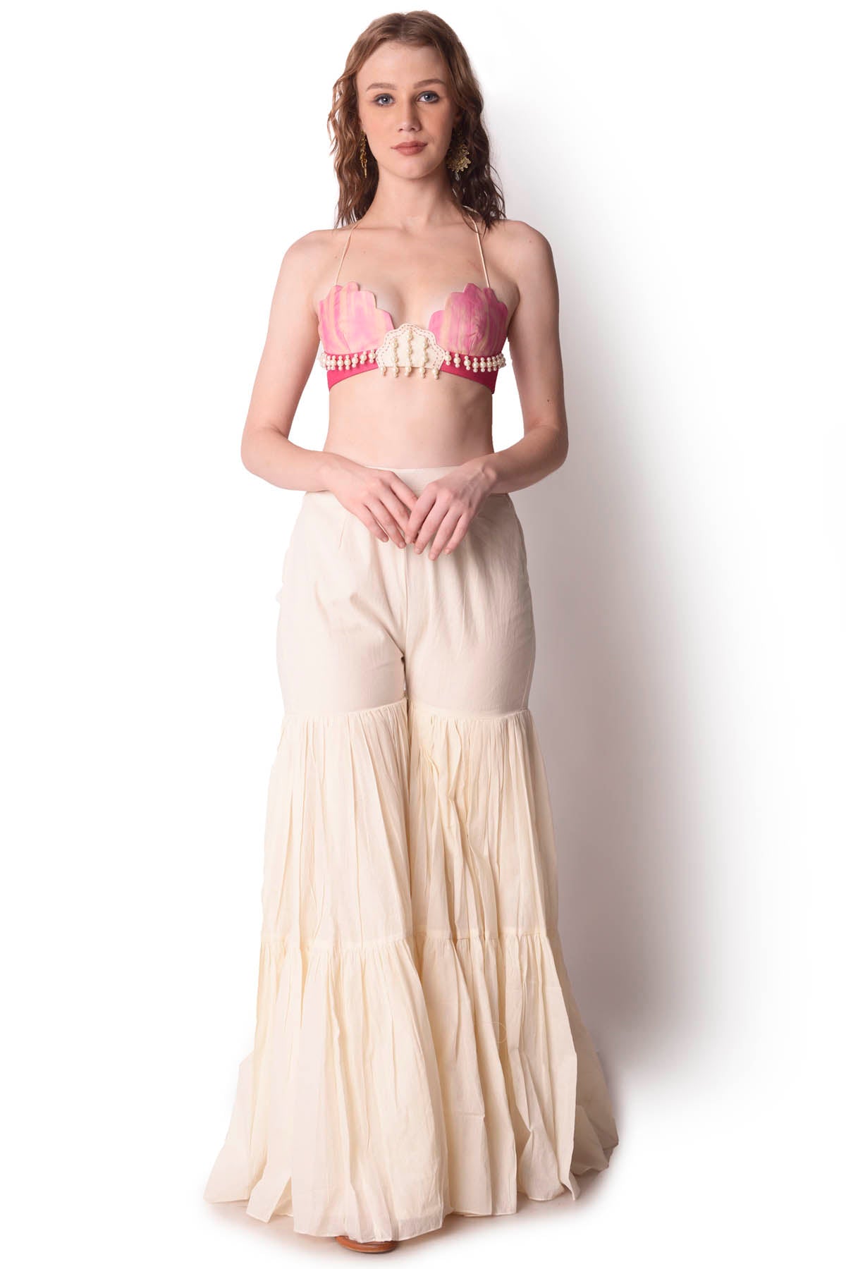 Patchwork Tie-Dye Sharara Set